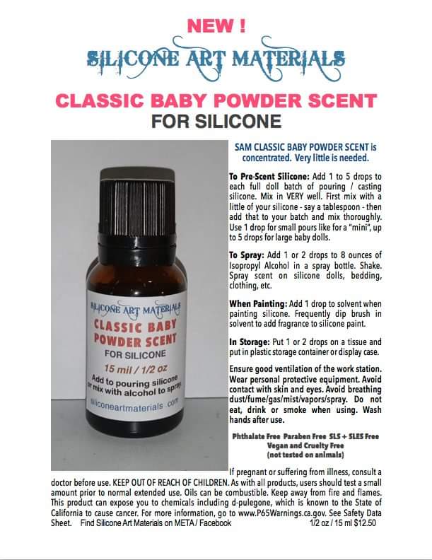 Baby Powder Scent for Silicone A Wee Bit Of Heaven Reborn Nursery