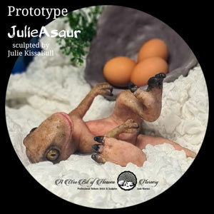 Prototype JulieAsaur  Full Body Silicone Baby Dinosaur Available