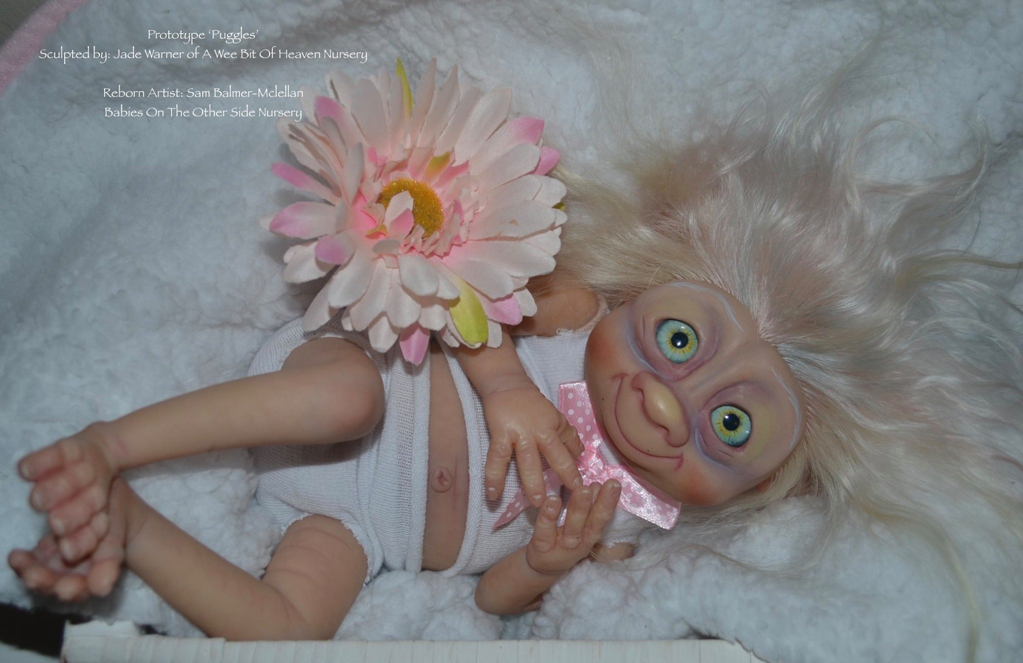 Prototype Puggles Vinyl Reborn Baby Girl Available