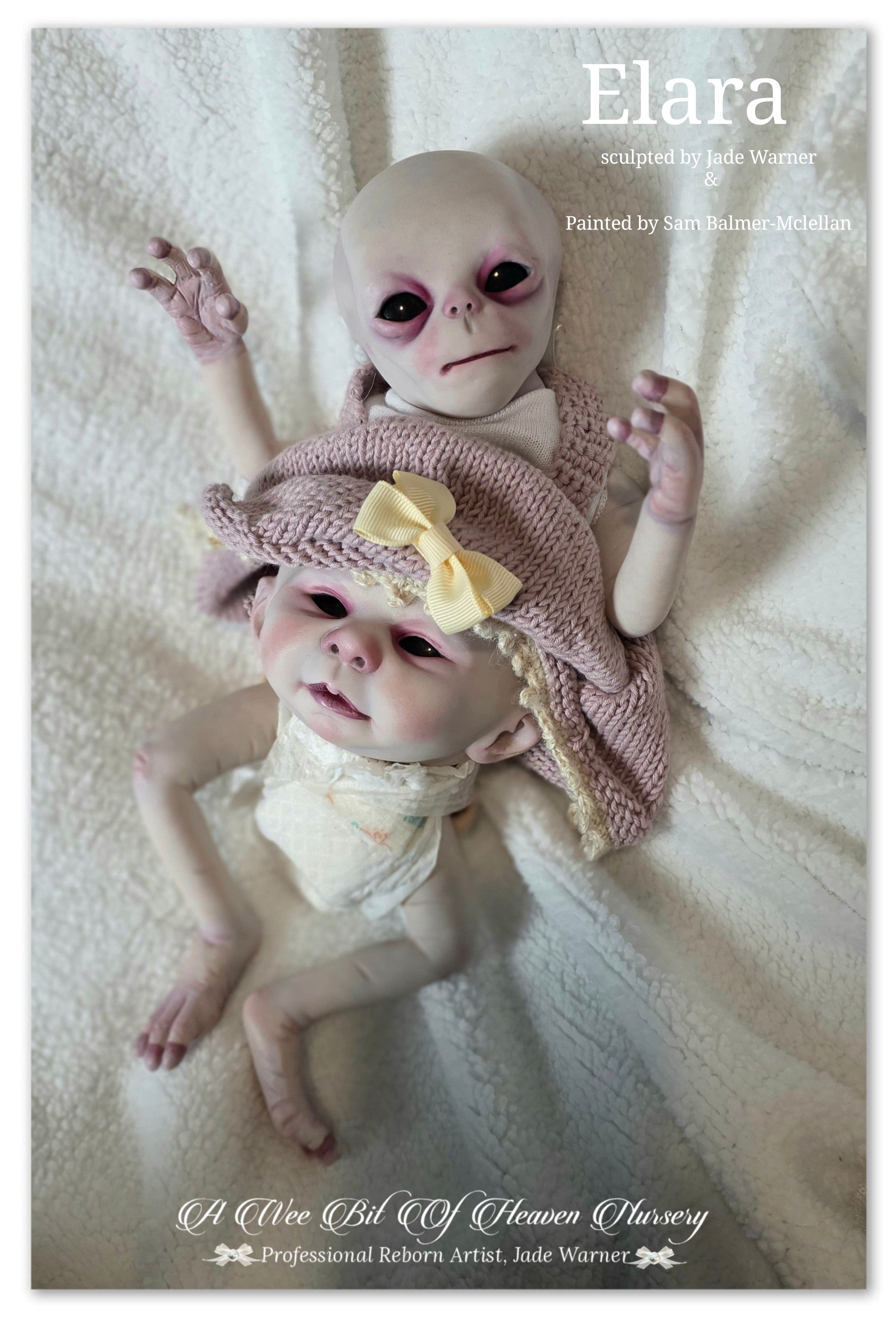 Elara Vinyl Reborn Baby Girl Available