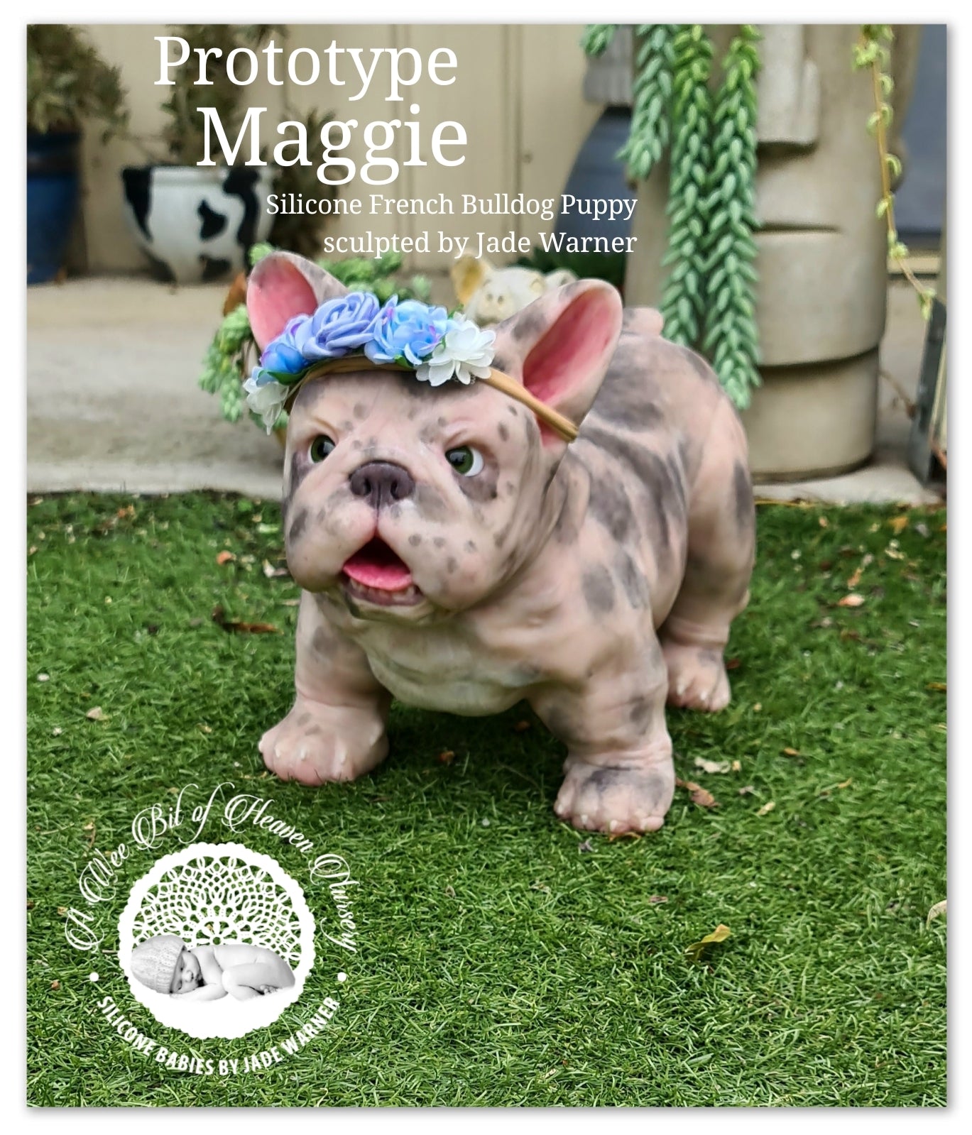 Maggie Full Body Silicone French Bulldog By Jade Warner*Deposit Only*