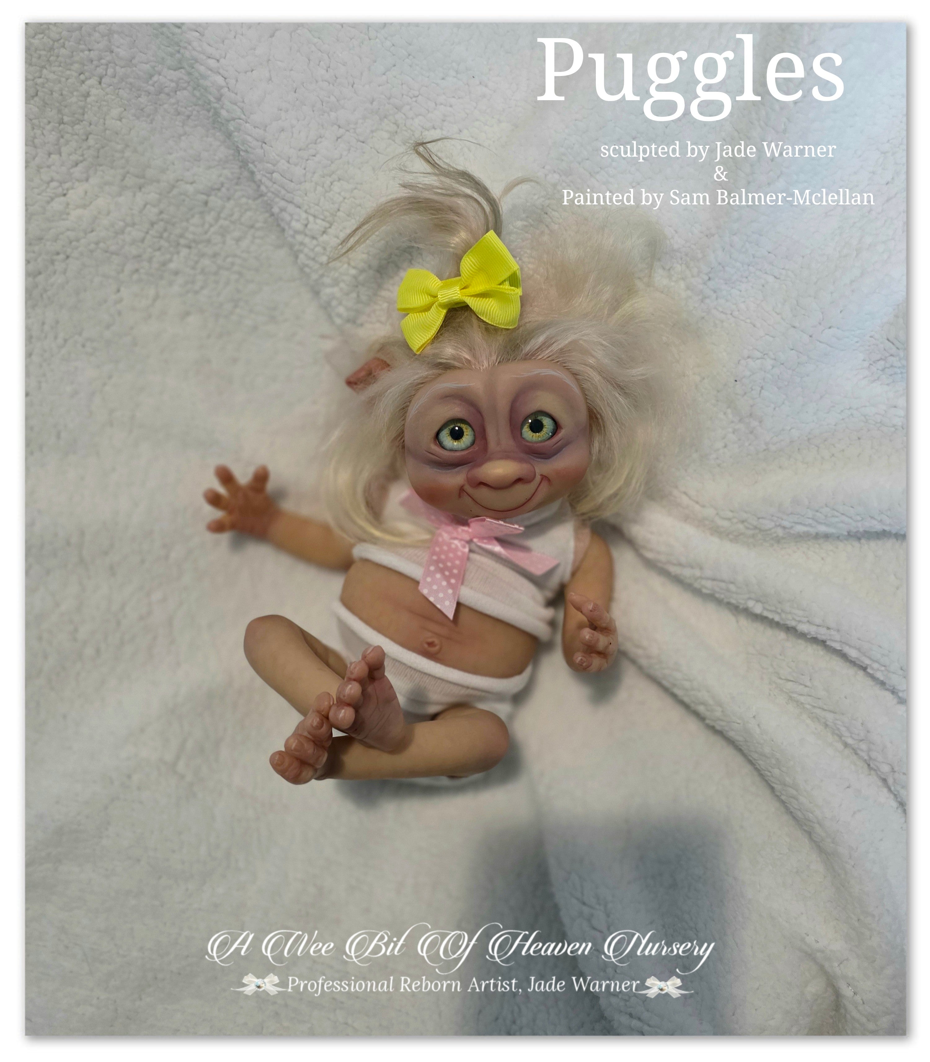Prototype Puggles Vinyl Reborn Baby Girl Available