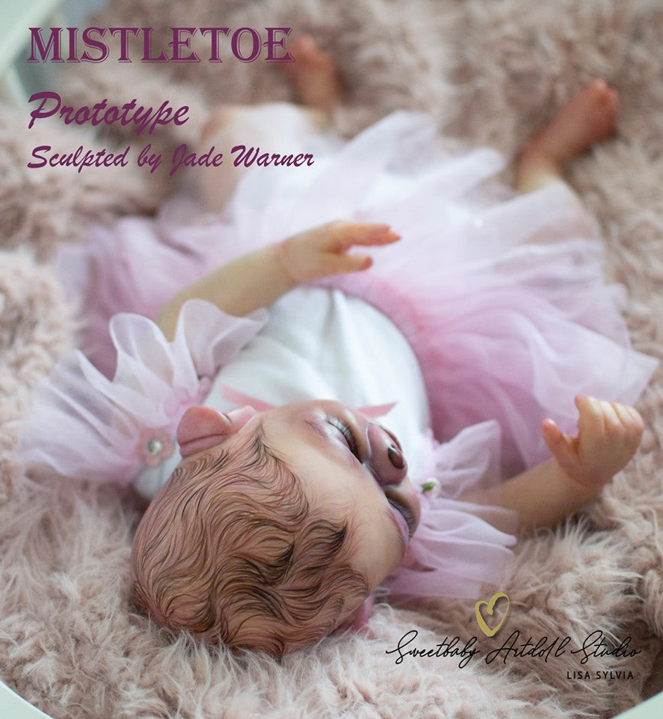 Prototype Mistletoe Vinyl Reborn Baby Girl Available