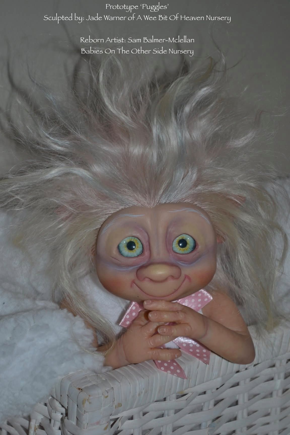 Prototype Puggles Vinyl Reborn Baby Girl Available