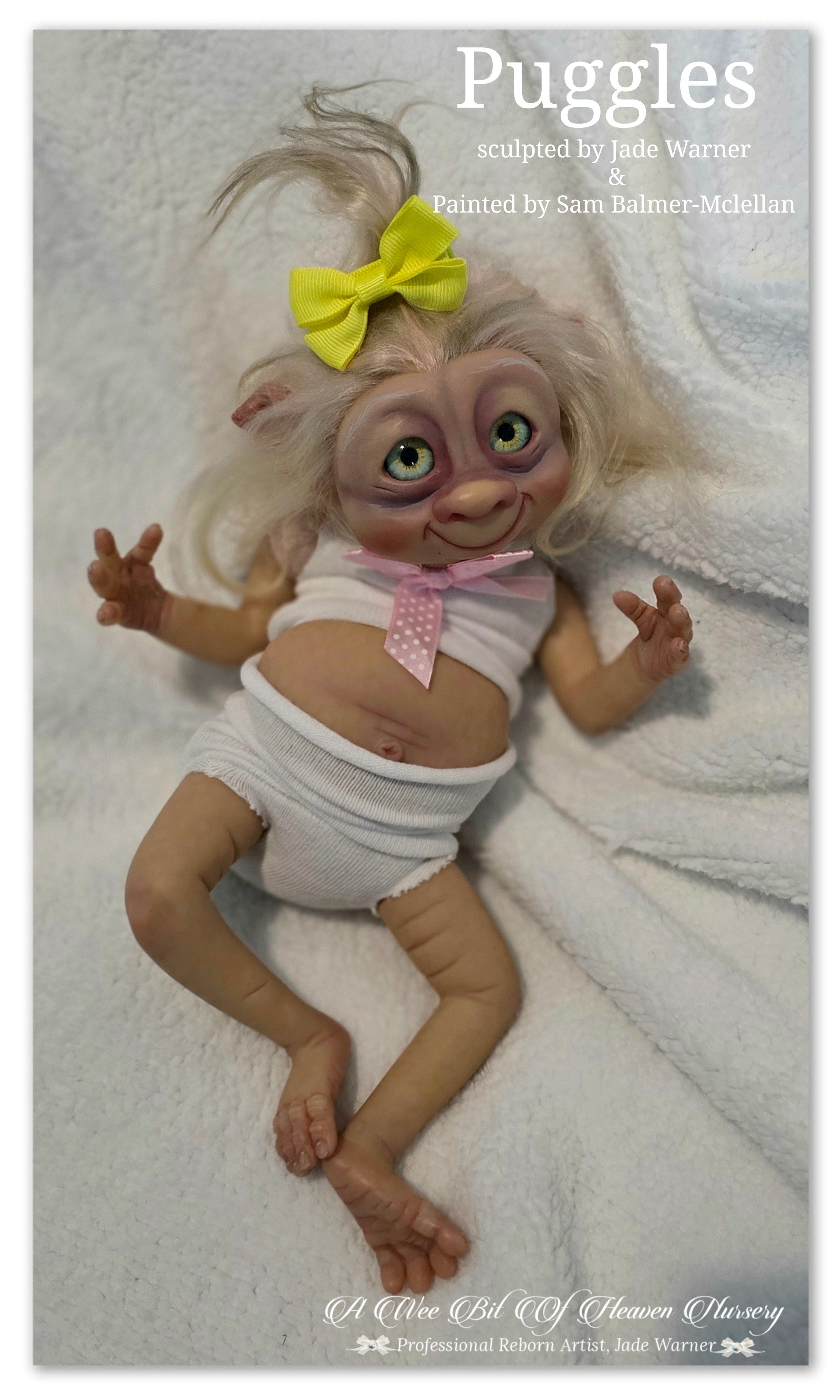 Prototype Puggles Vinyl Reborn Baby Girl Available