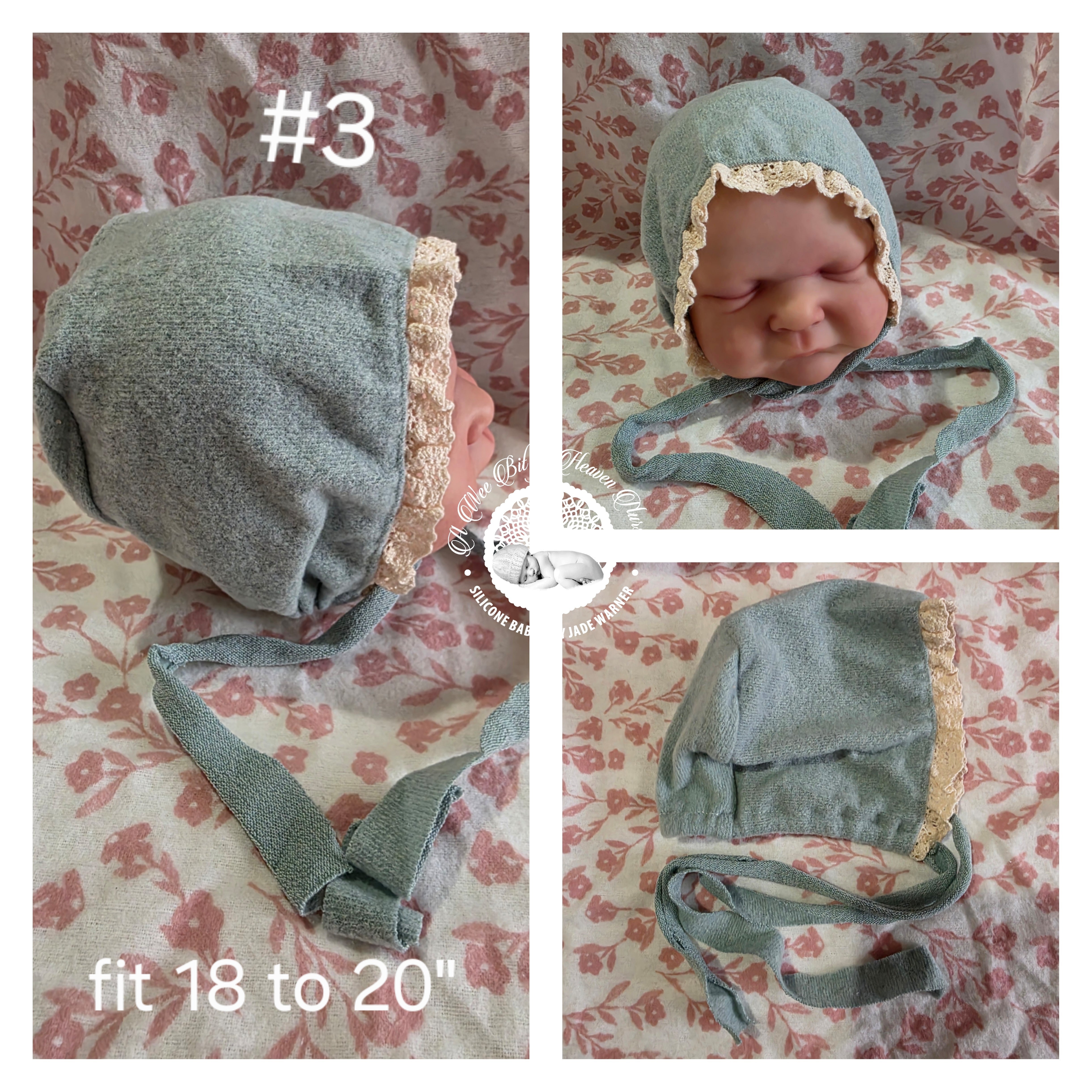 Newborn Baby Bonnet #3