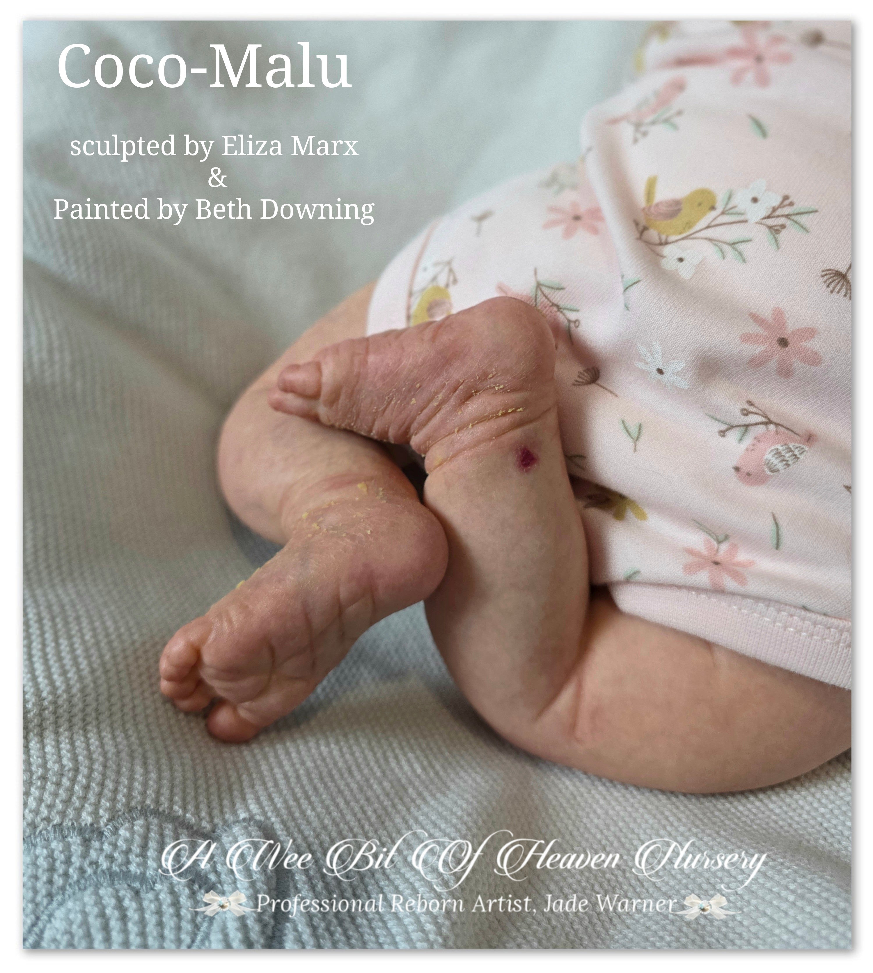 Coco-Malu Vinyl Reborn Baby Girl Available