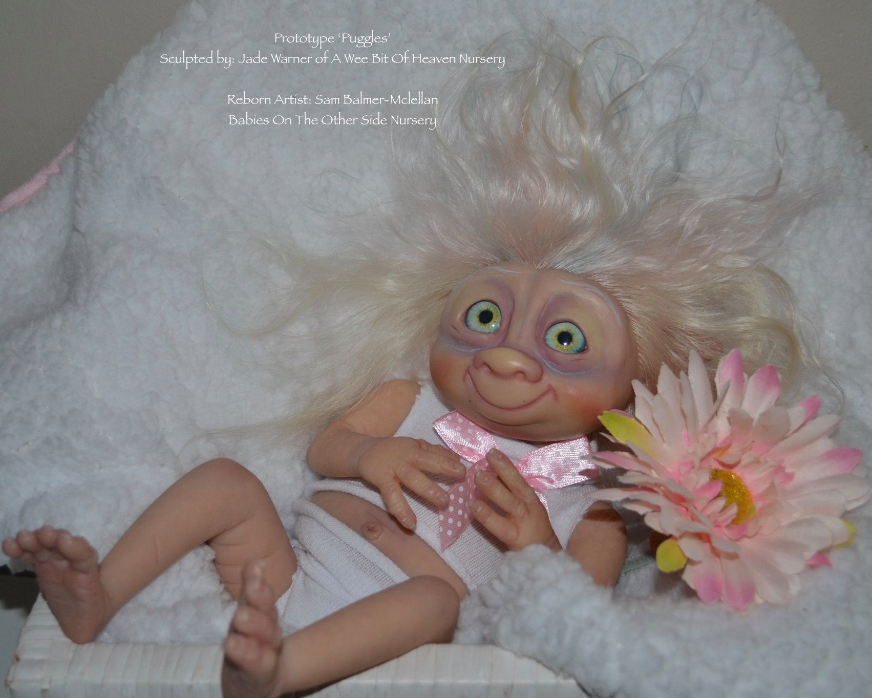Prototype Puggles Vinyl Reborn Baby Girl Available