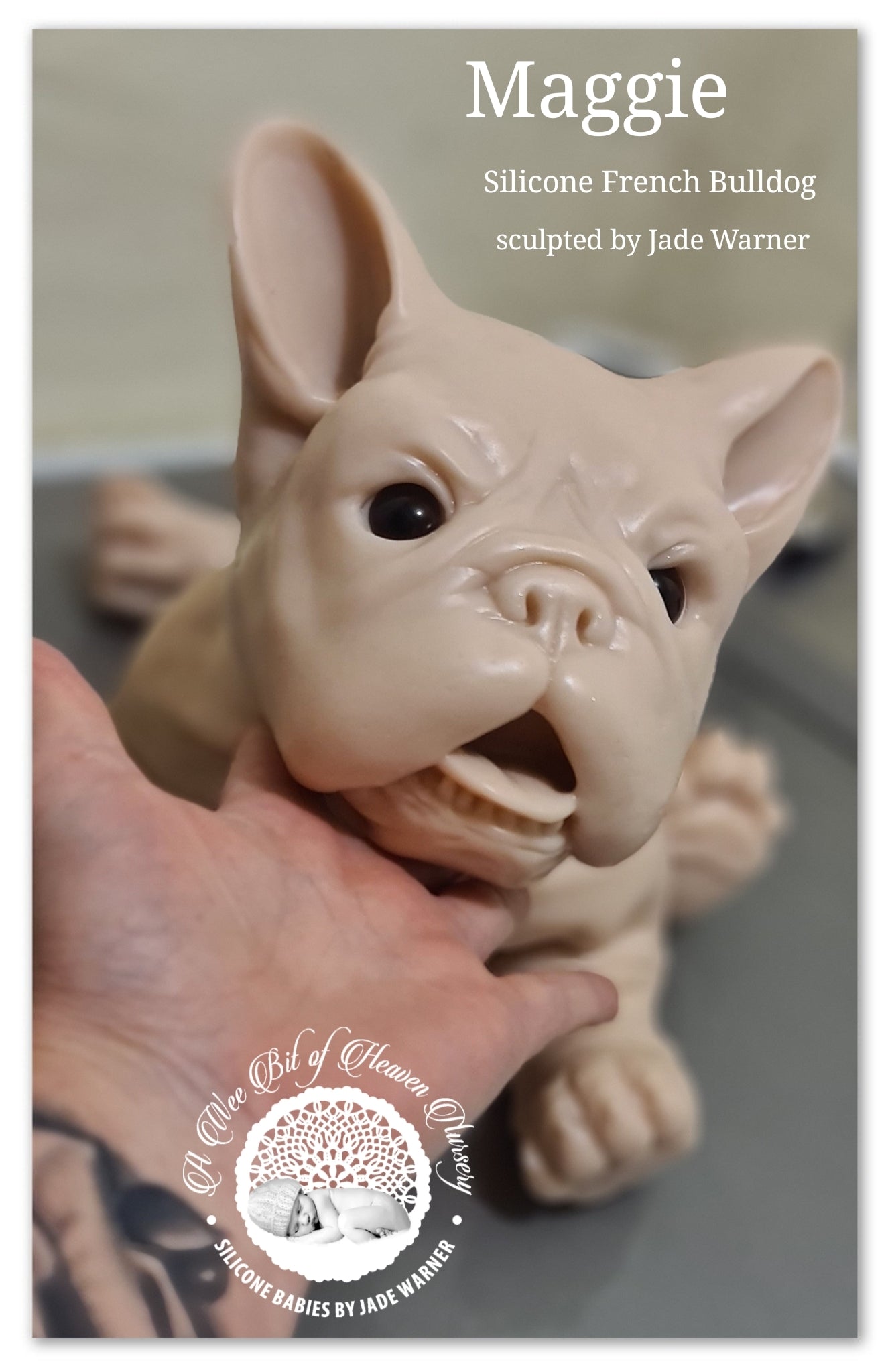 Maggie Full Body Silicone French Bulldog By Jade Warner*Deposit Only*