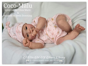 Coco-Malu Vinyl Reborn Baby Girl Available