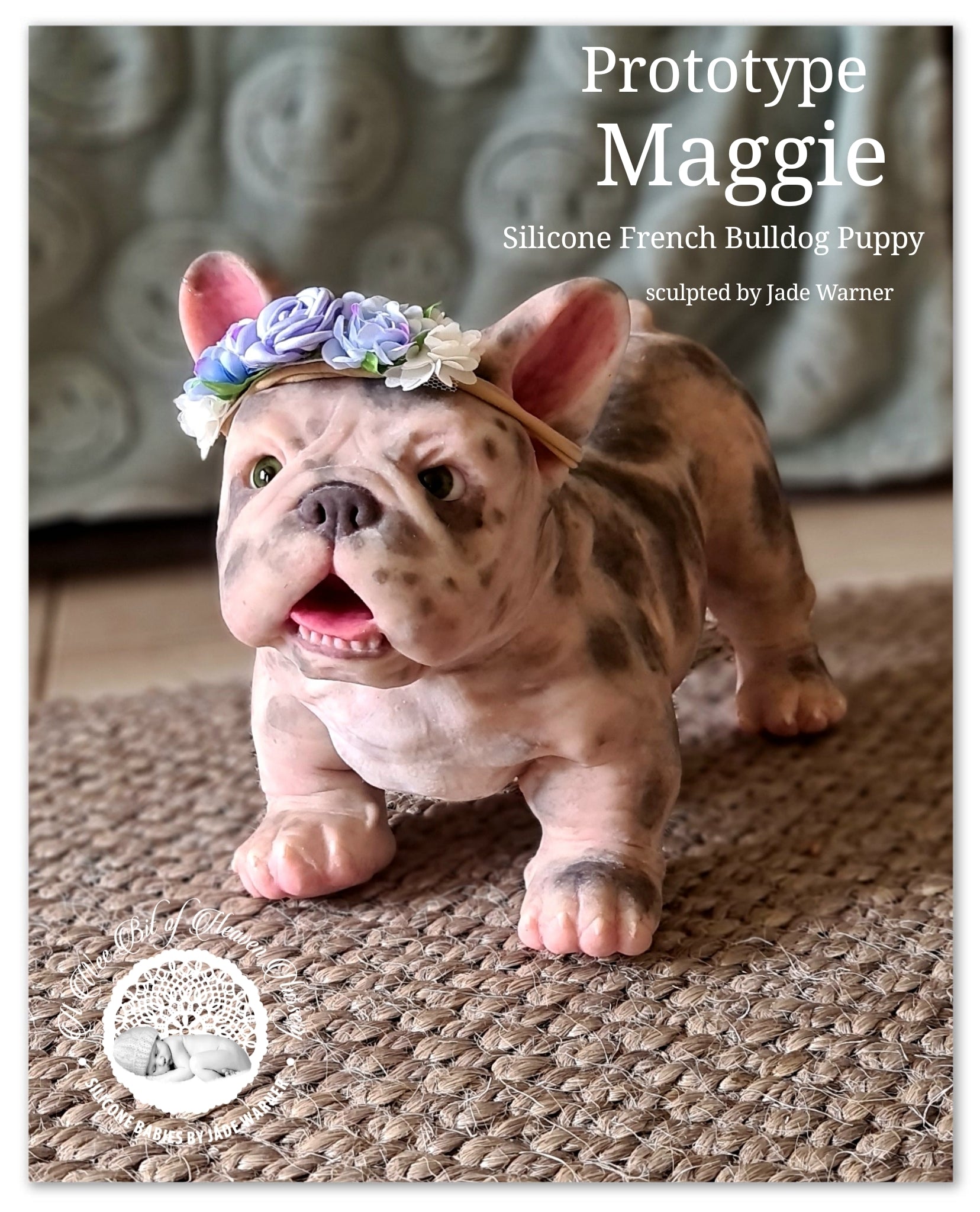 Maggie Full Body Silicone French Bulldog By Jade Warner*Deposit Only*