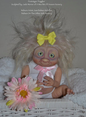 Prototype Puggles Vinyl Reborn Baby Girl Available