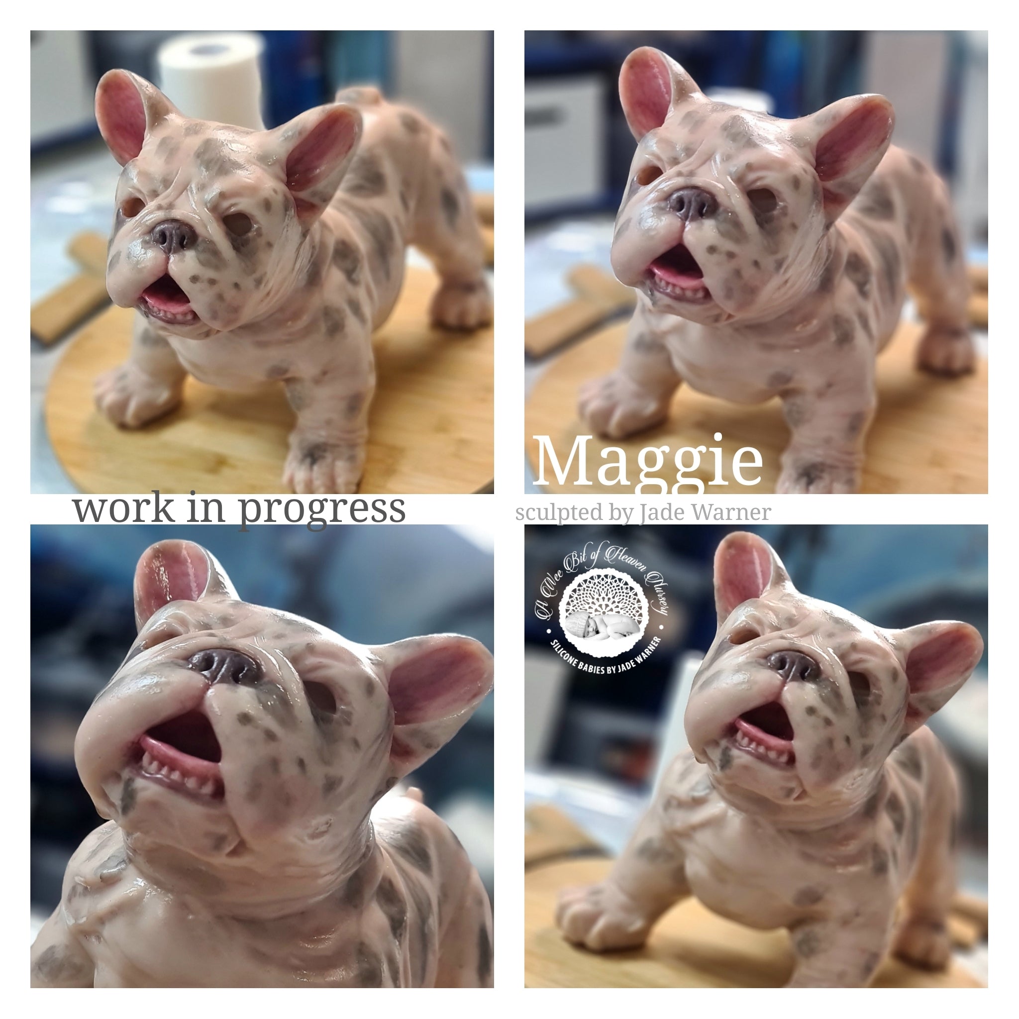 Maggie Full Body Silicone French Bulldog By Jade Warner*Deposit Only*