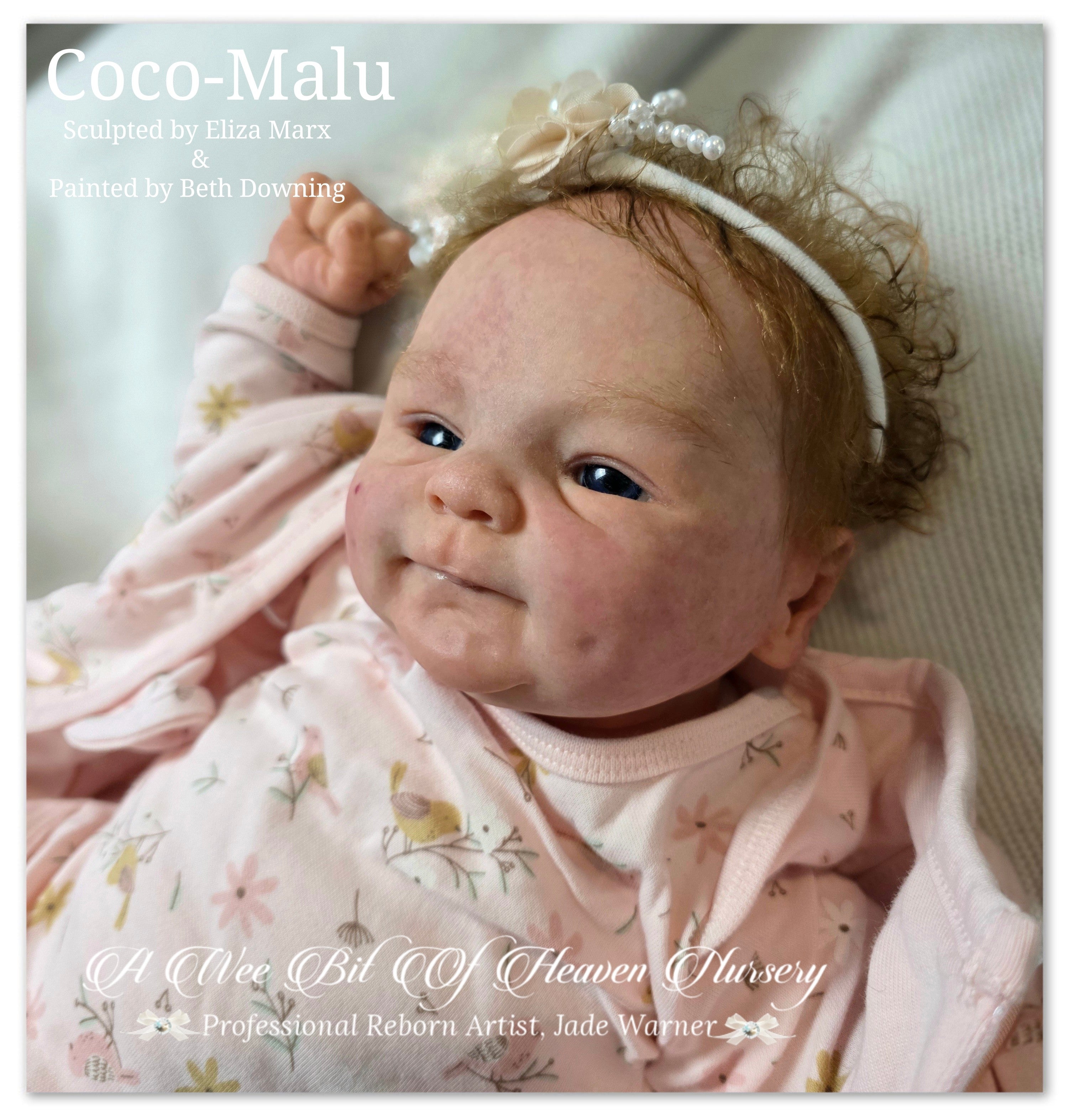 Coco-Malu Vinyl Reborn Baby Girl Available