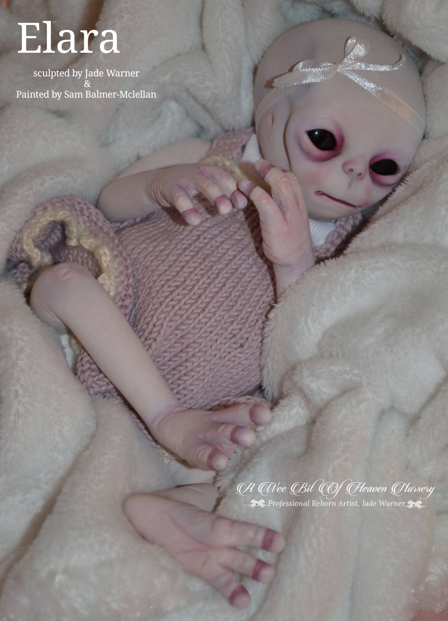 Elara Vinyl Reborn Baby Girl Available