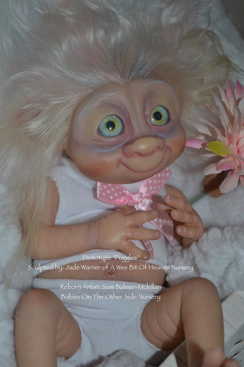 Prototype Puggles Vinyl Reborn Baby Girl Available