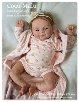 Coco-Malu Vinyl Reborn Baby Girl Available