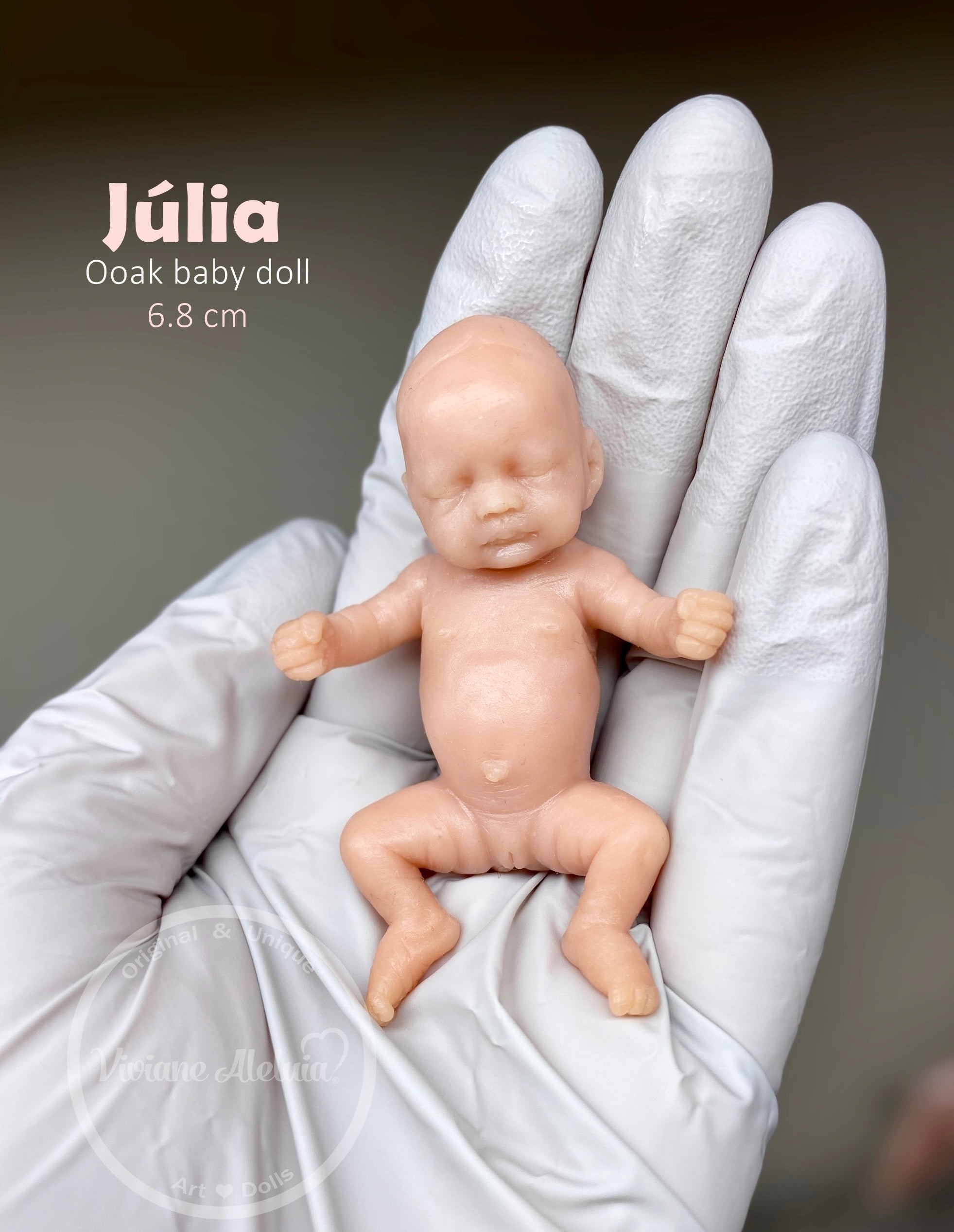 Julia Full Body Mini Silicone Baby by Viviane Aleluia
