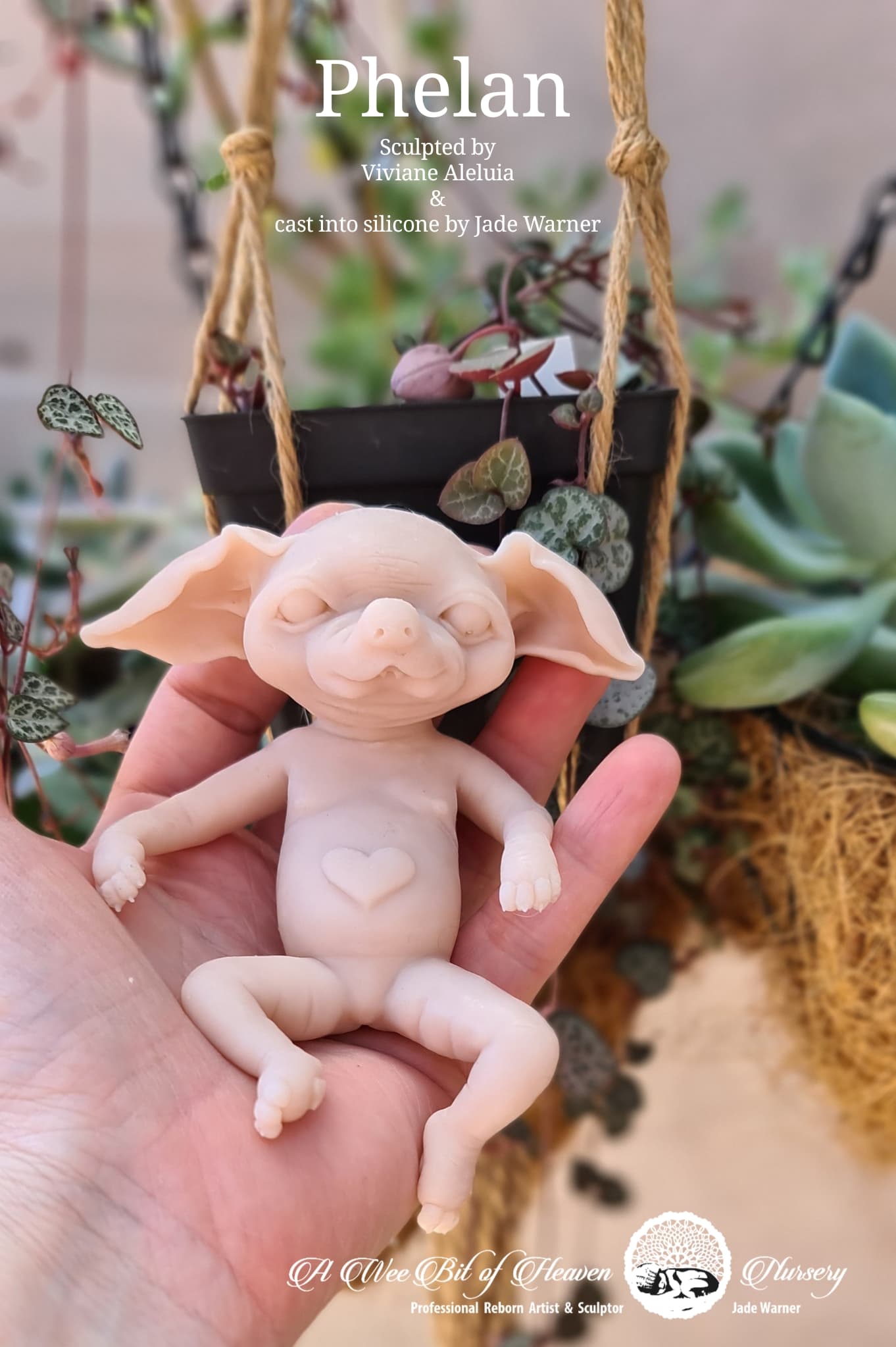 Phelan  Forest Mythical Creature Full Body Silicone baby by Viviane Aleluia