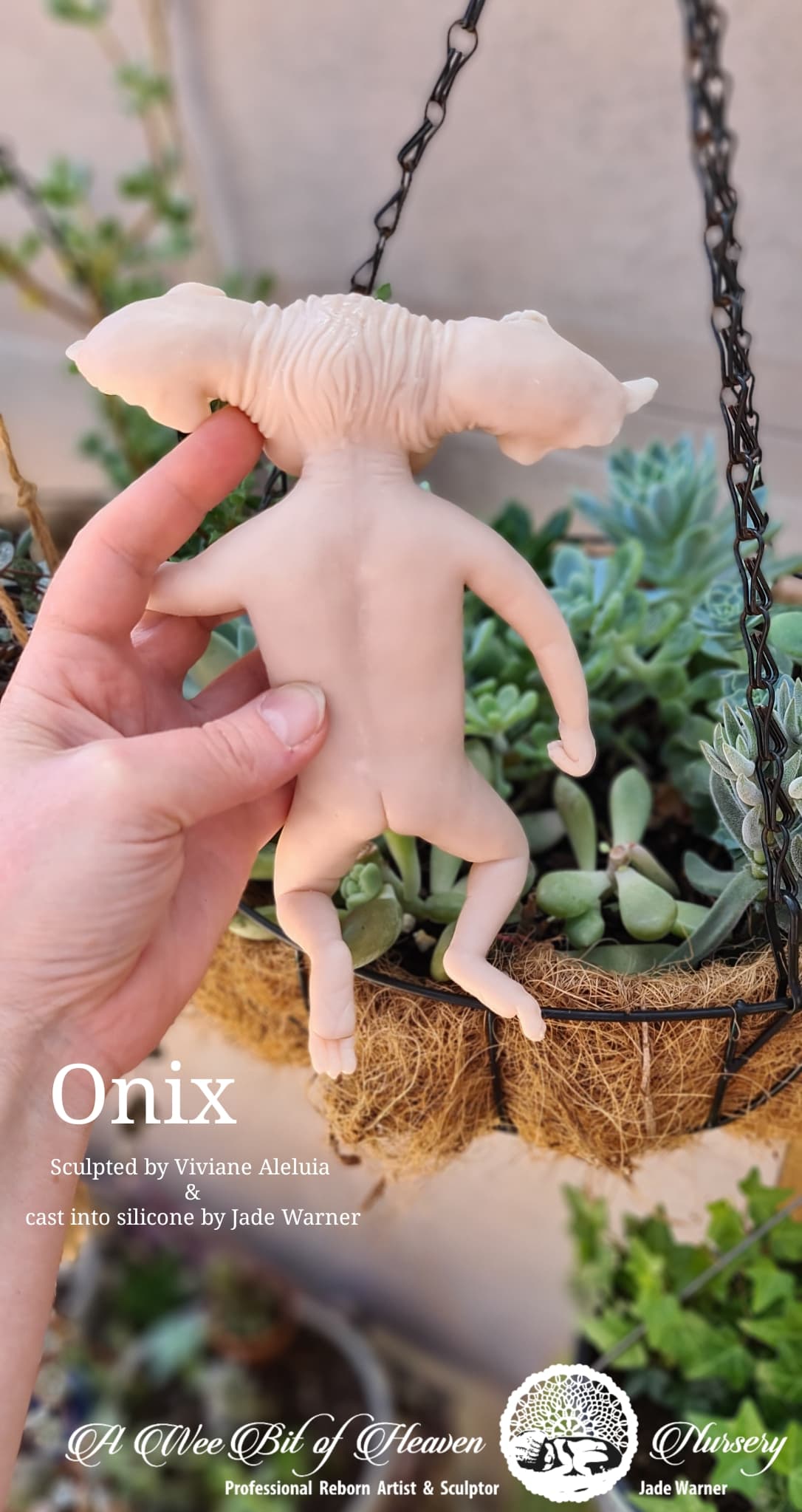 Onix Forest Mythical Creature Full Body Silicone baby by Viviane Aleluia