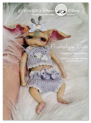 Onix Forest Mythical Creature Full Body Silicone baby by Viviane Aleluia