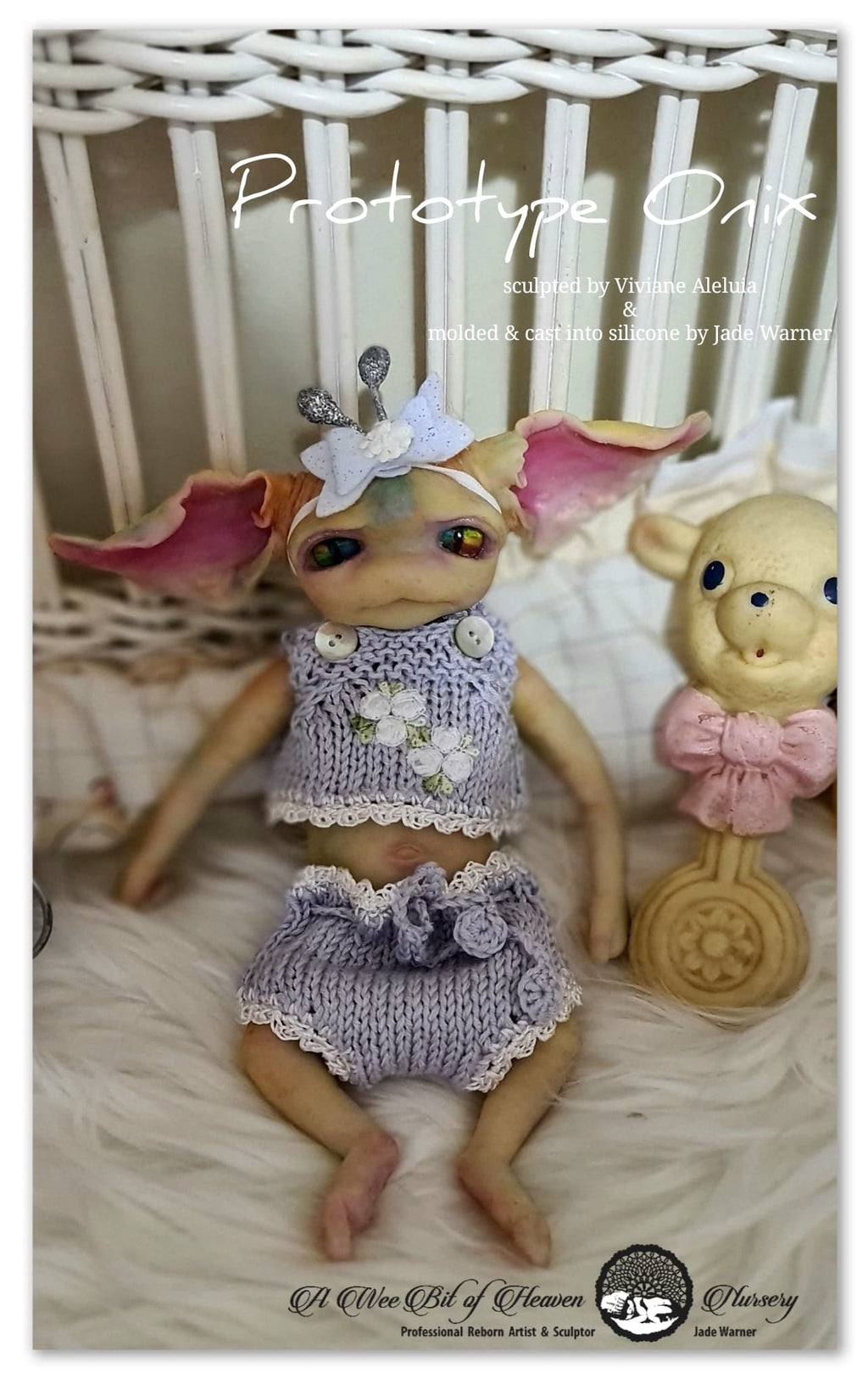 Onix Forest Mythical Creature Full Body Silicone baby by Viviane Aleluia