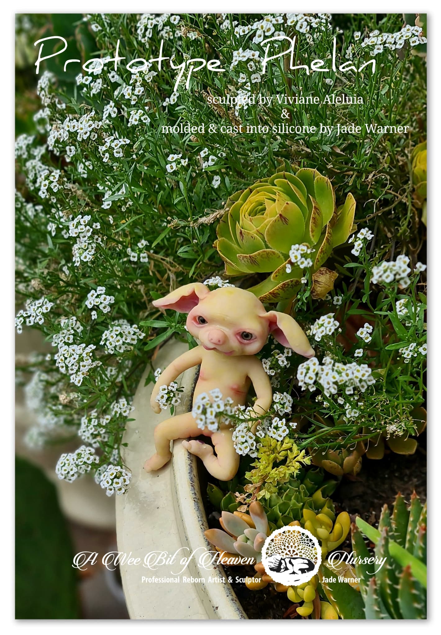 Phelan  Forest Mythical Creature Full Body Silicone baby by Viviane Aleluia