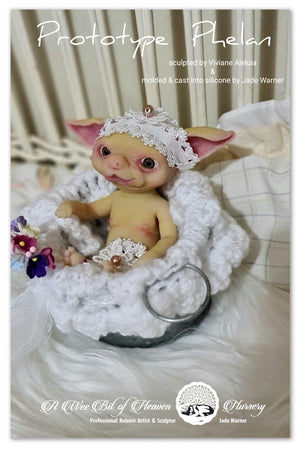 Phelan  Forest Mythical Creature Full Body Silicone baby by Viviane Aleluia