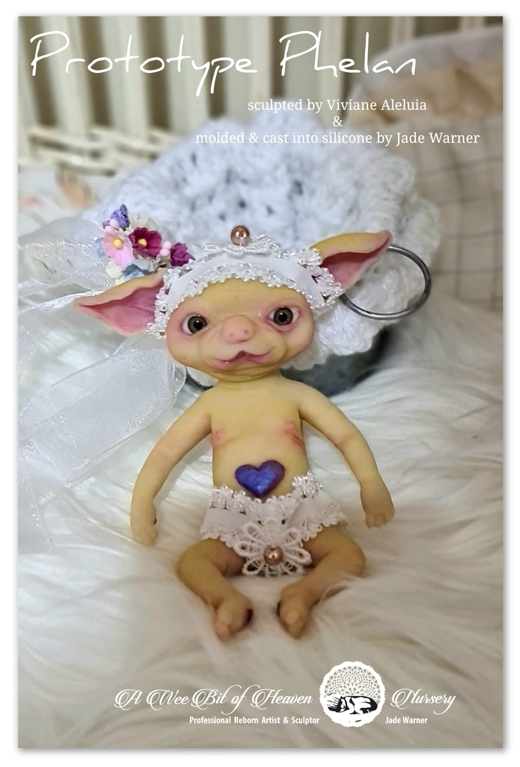 Phelan  Forest Mythical Creature Full Body Silicone baby by Viviane Aleluia