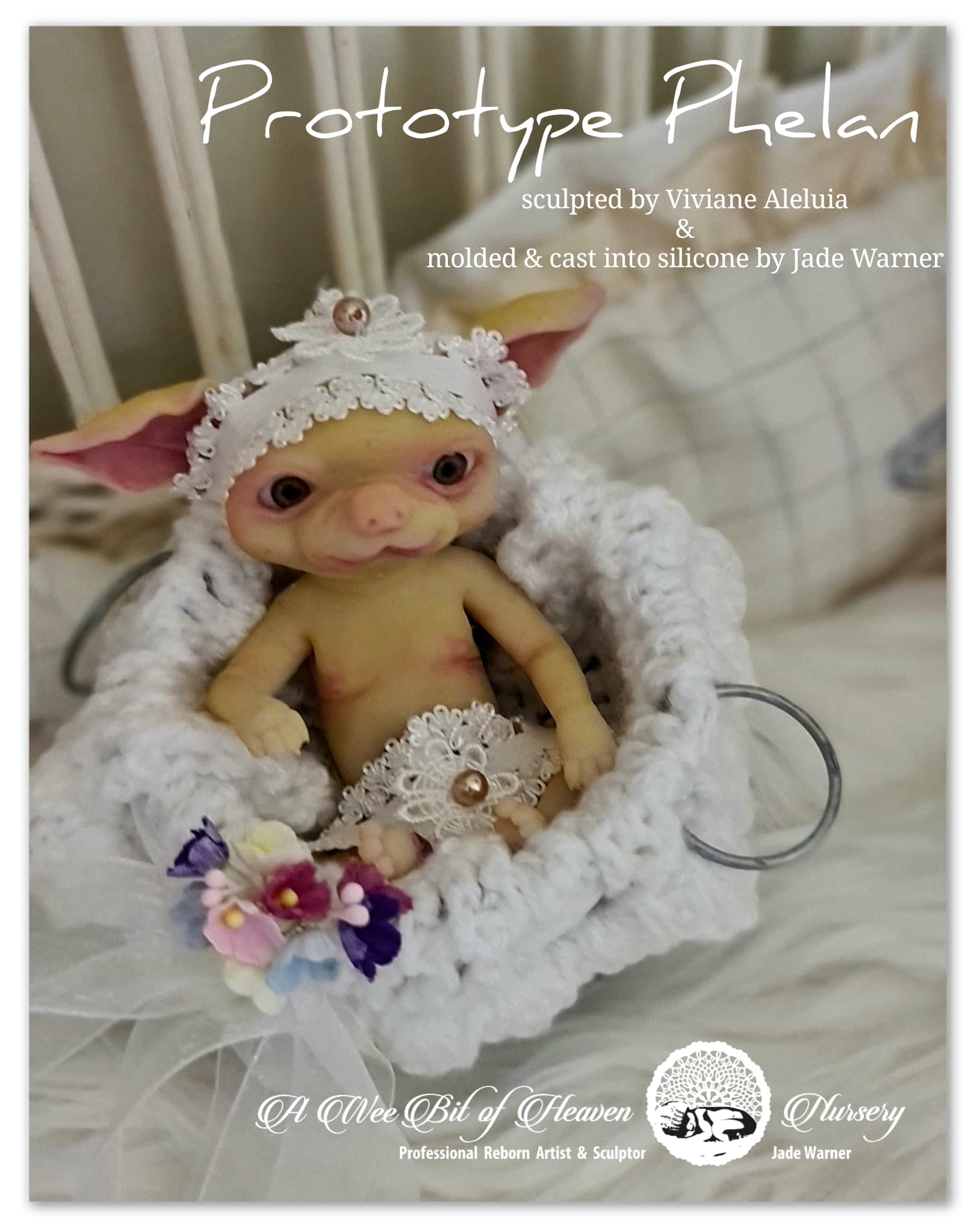 Phelan  Forest Mythical Creature Full Body Silicone baby by Viviane Aleluia