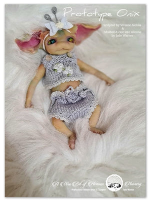 Onix Forest Mythical Creature Full Body Silicone baby by Viviane Aleluia