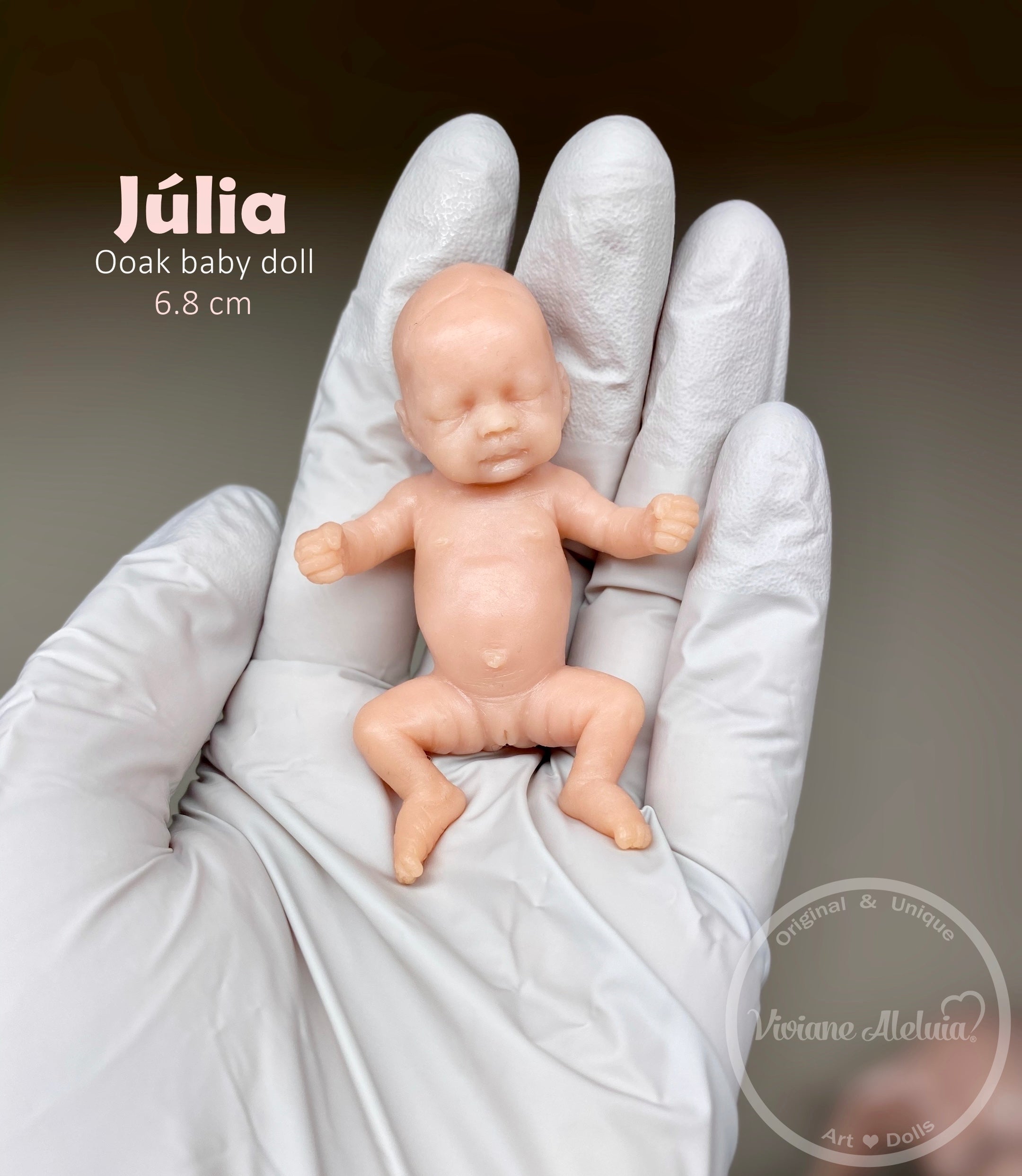 Julia Full Body Mini Silicone Baby by Viviane Aleluia