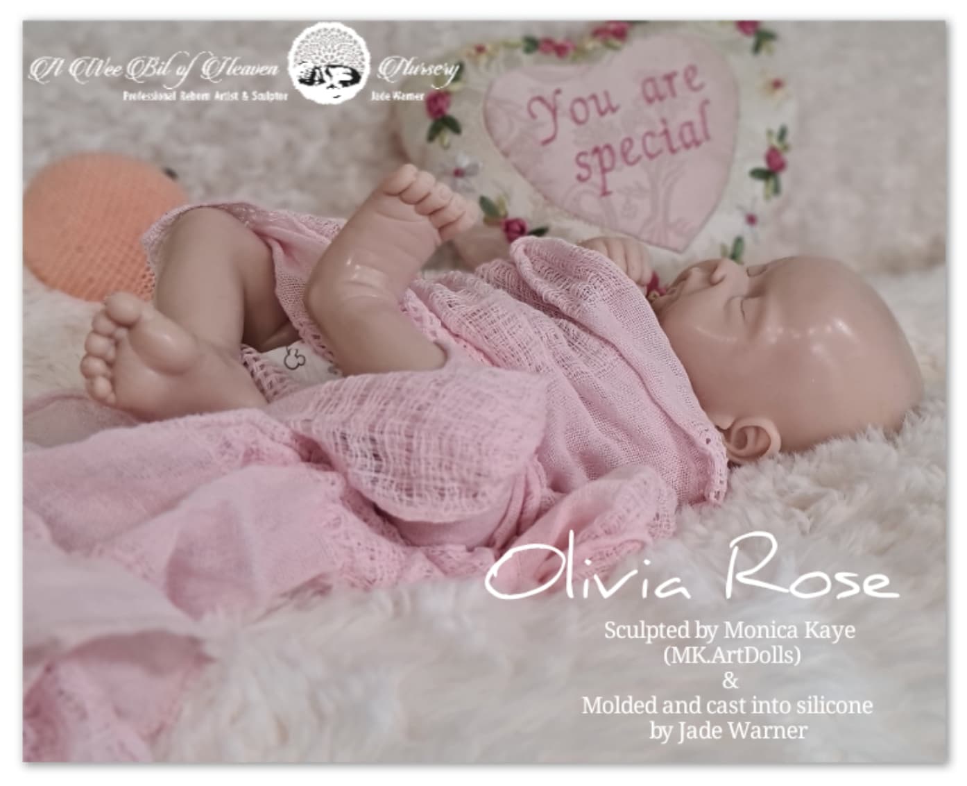 Olivia Rose  Silicone Baby Sculpted by Monica Kaye (MK.ArtDolls)