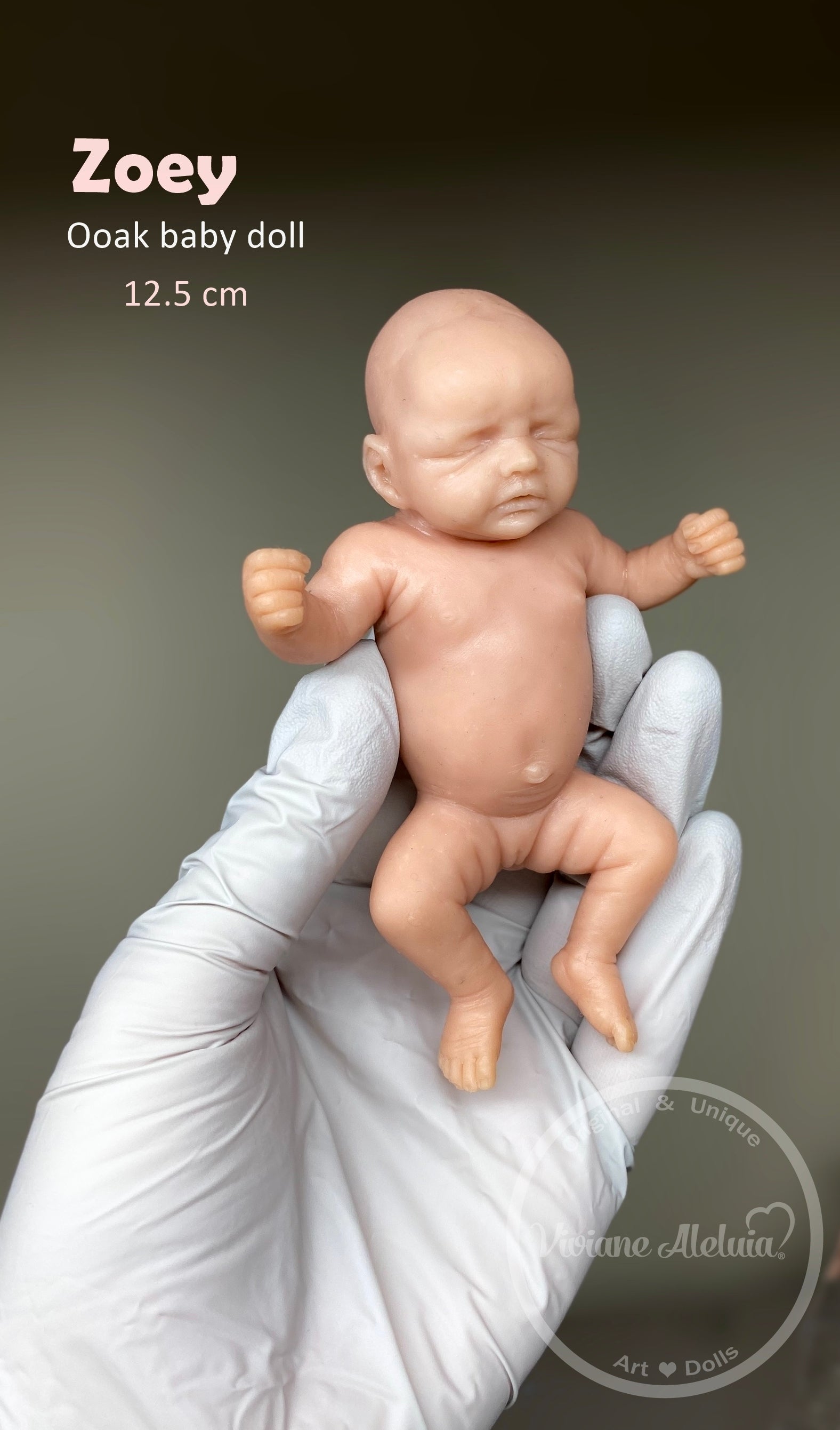 Zoey Full Body Mini Silicone Baby by Viviane Aleluia