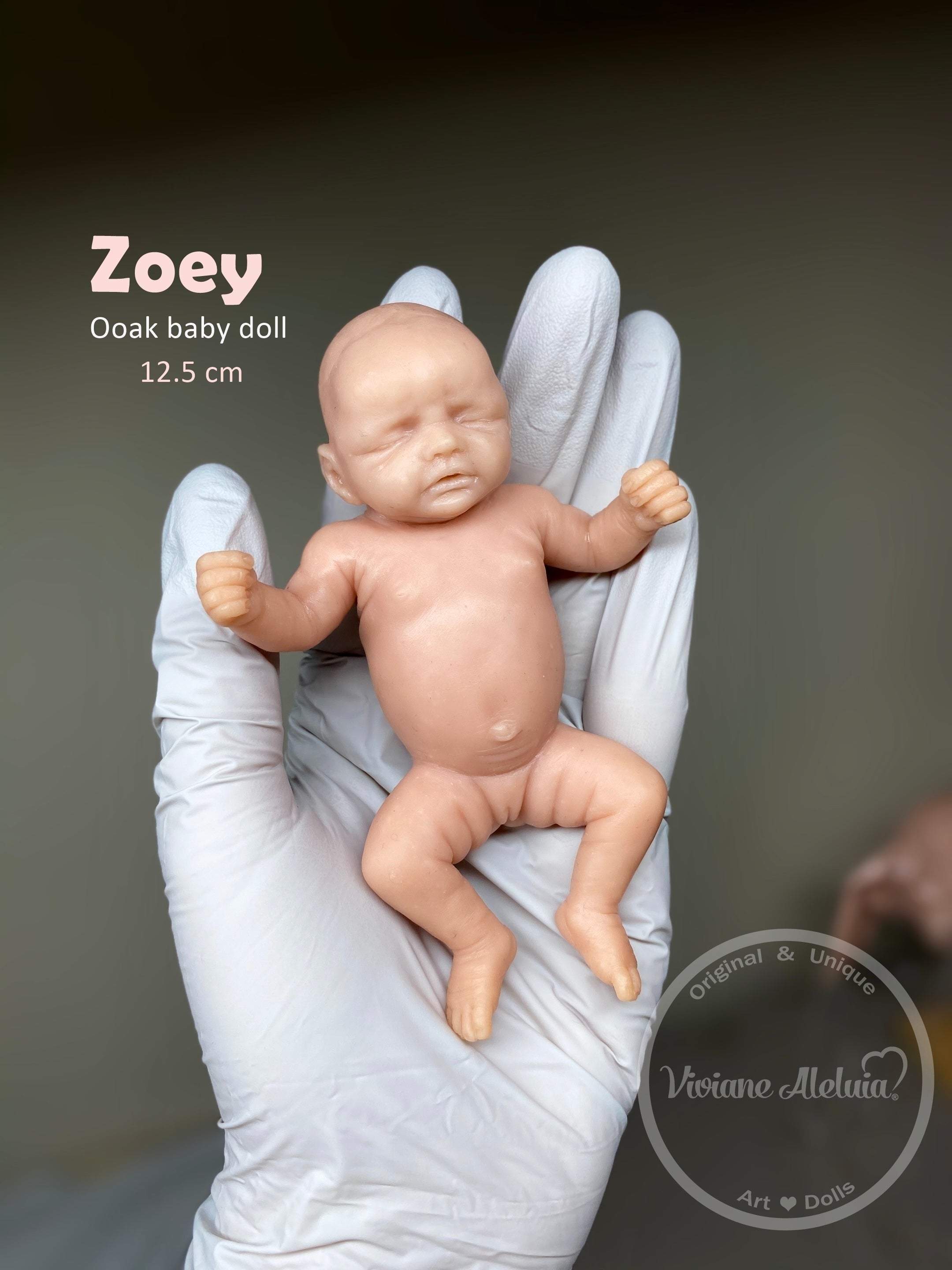 Zoey Full Body Mini Silicone Baby by Viviane Aleluia