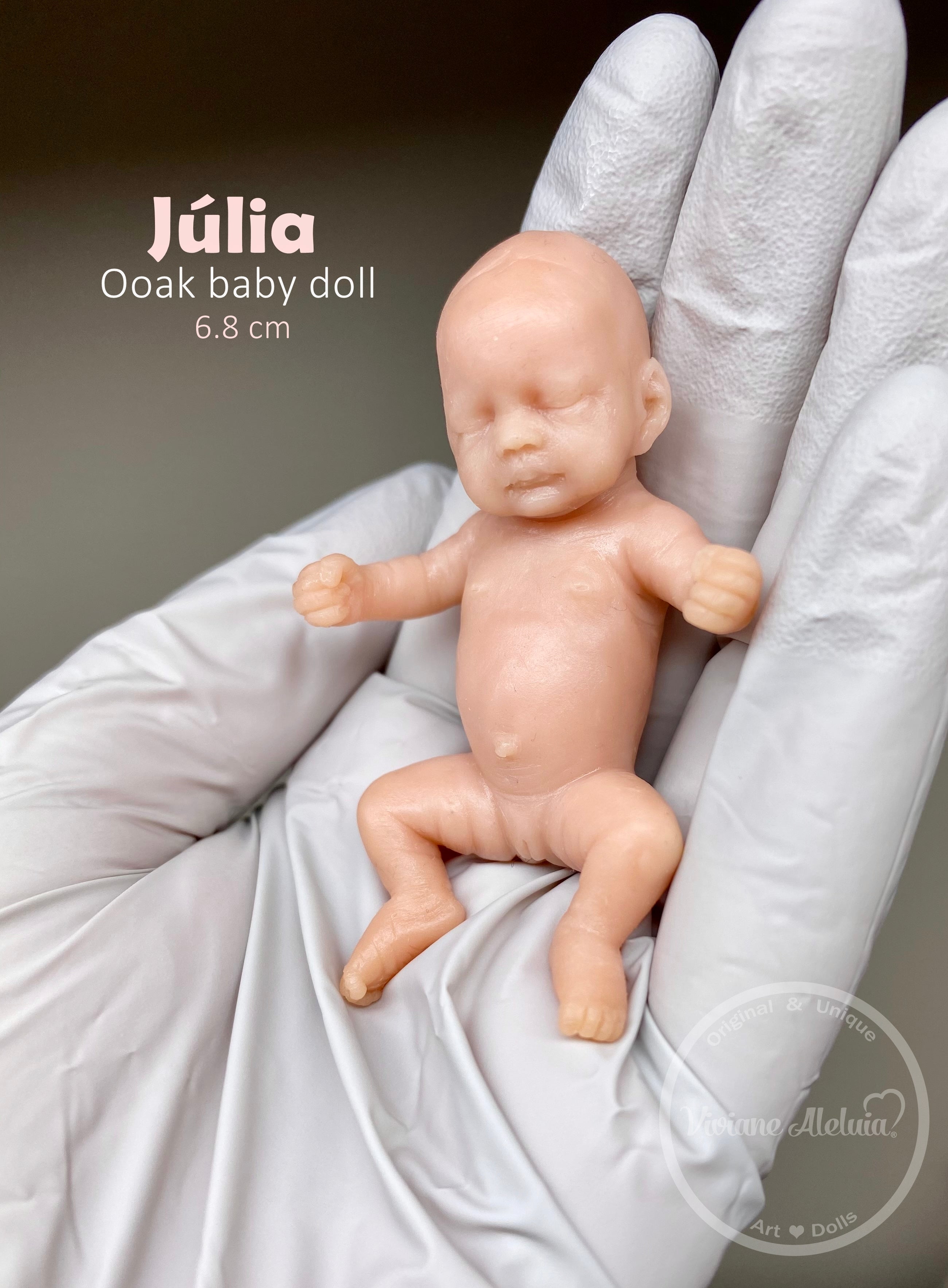 Julia Full Body Mini Silicone Baby by Viviane Aleluia