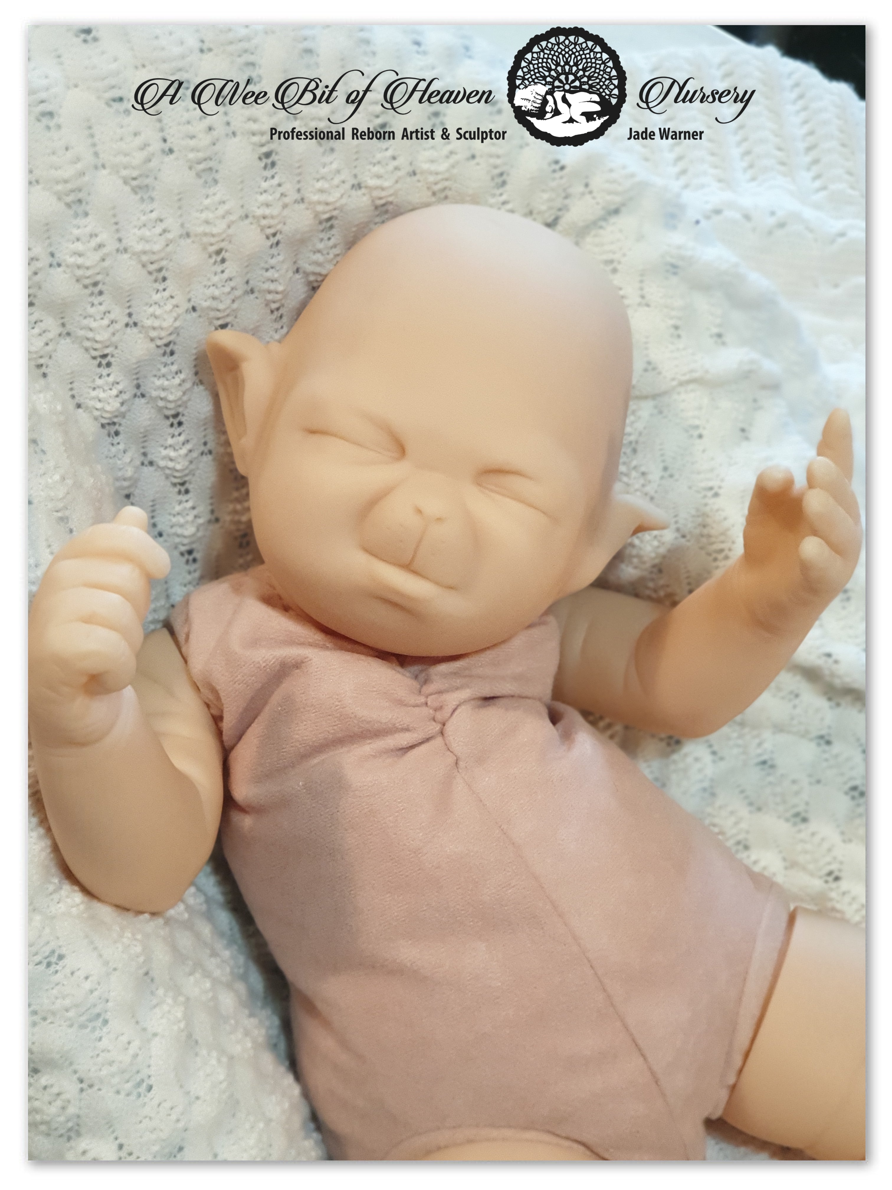 Mistletoe Hybrid Baby Mouse VINYL  HEAD ONLY