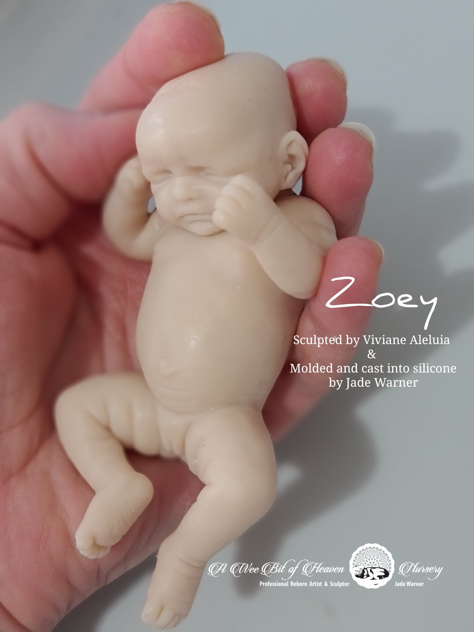 Zoey Full Body Mini Silicone Baby by Viviane Aleluia