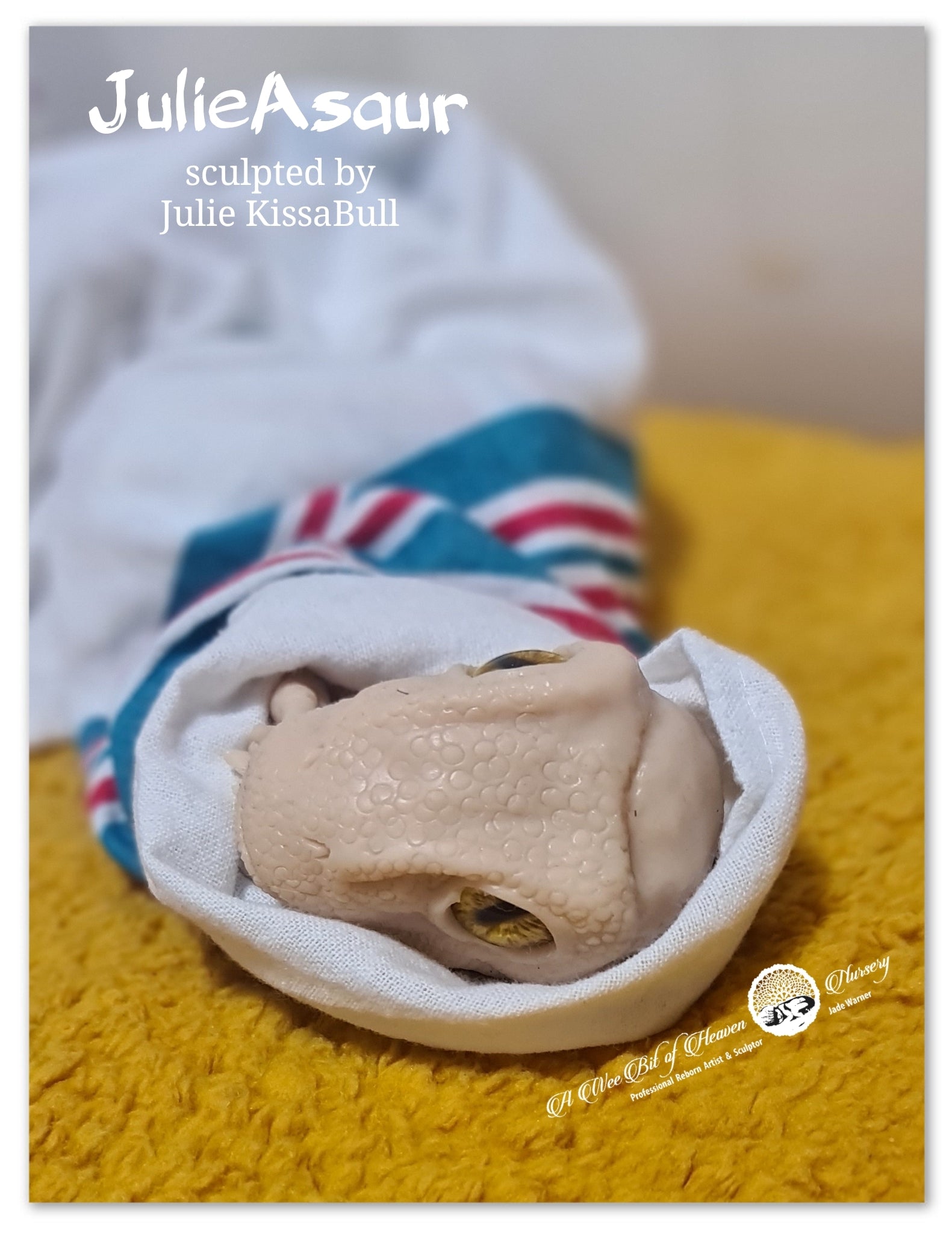 JulieAsaur Baby Dinosaur by Julie KissaBull - DEPOSIT ONLY