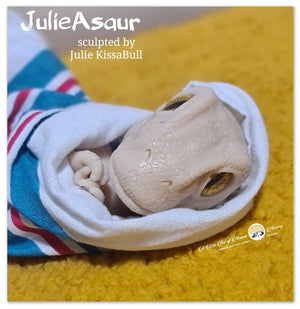 JulieAsaur Baby Dinosaur by Julie KissaBull - DEPOSIT ONLY