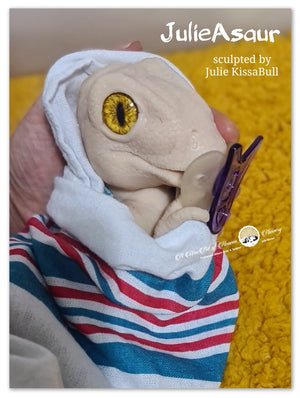 JulieAsaur Baby Dinosaur by Julie KissaBull - DEPOSIT ONLY