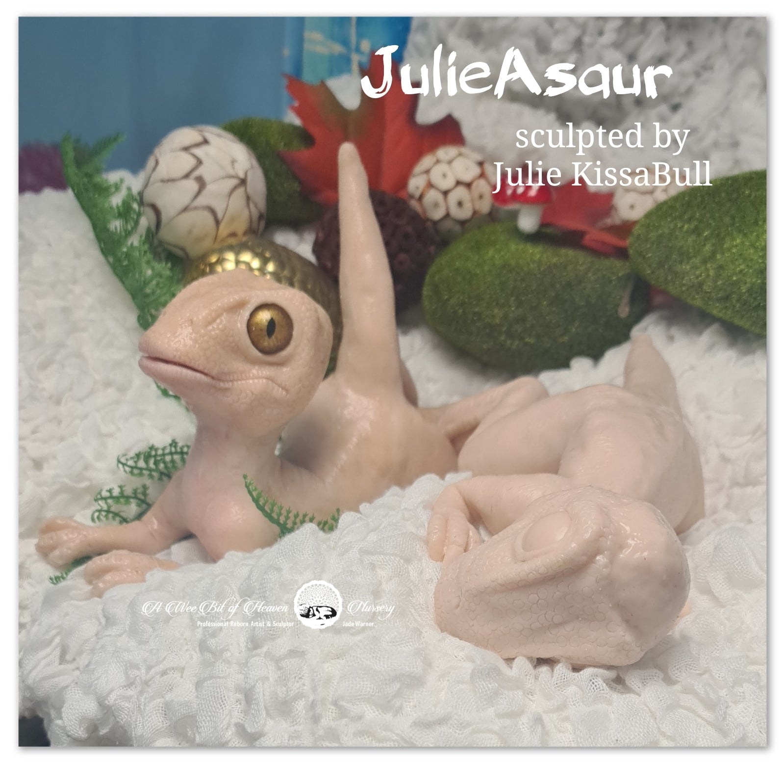 JulieAsaur Baby Dinosaur by Julie KissaBull - DEPOSIT ONLY