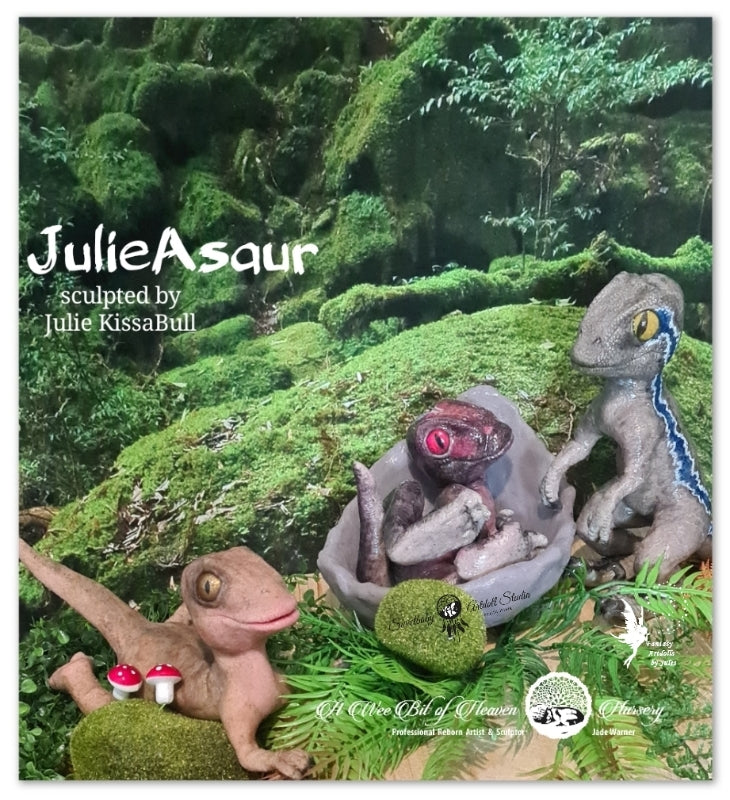 JulieAsaur Baby Dinosaur by Julie KissaBull - DEPOSIT ONLY