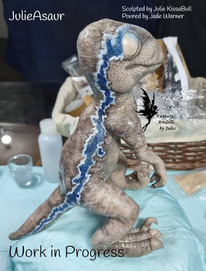 JulieAsaur Baby Dinosaur by Julie KissaBull - DEPOSIT ONLY