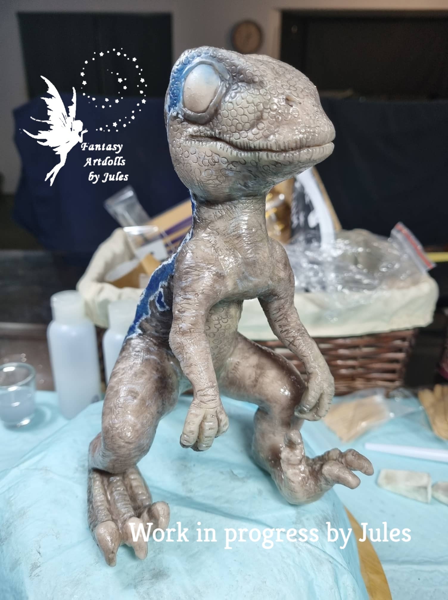 JulieAsaur Baby Dinosaur by Julie KissaBull - DEPOSIT ONLY