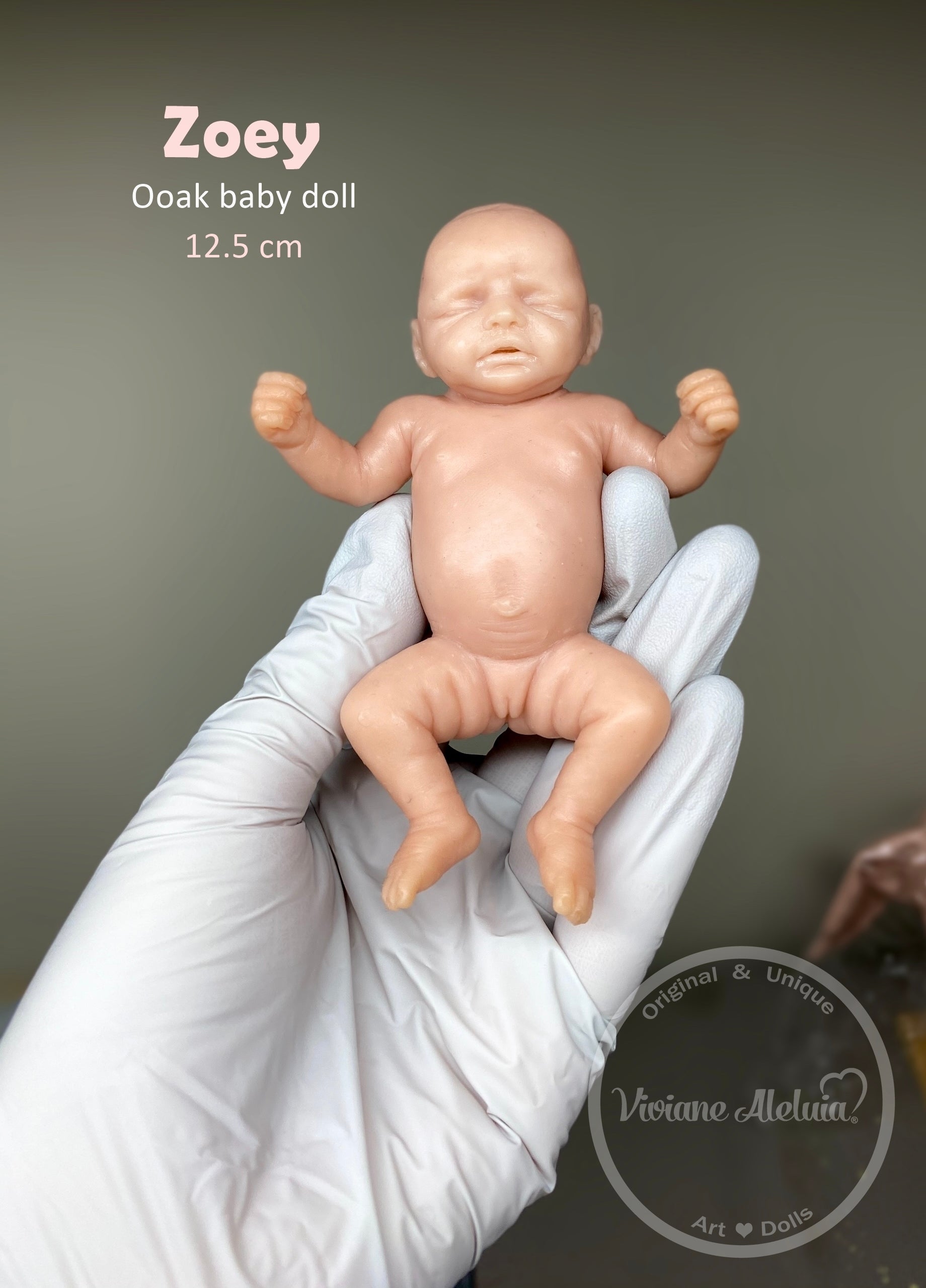 Zoey Full Body Mini Silicone Baby by Viviane Aleluia