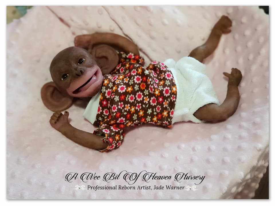 Silicone Full Body Baby Chimp Felberta  & Filbert