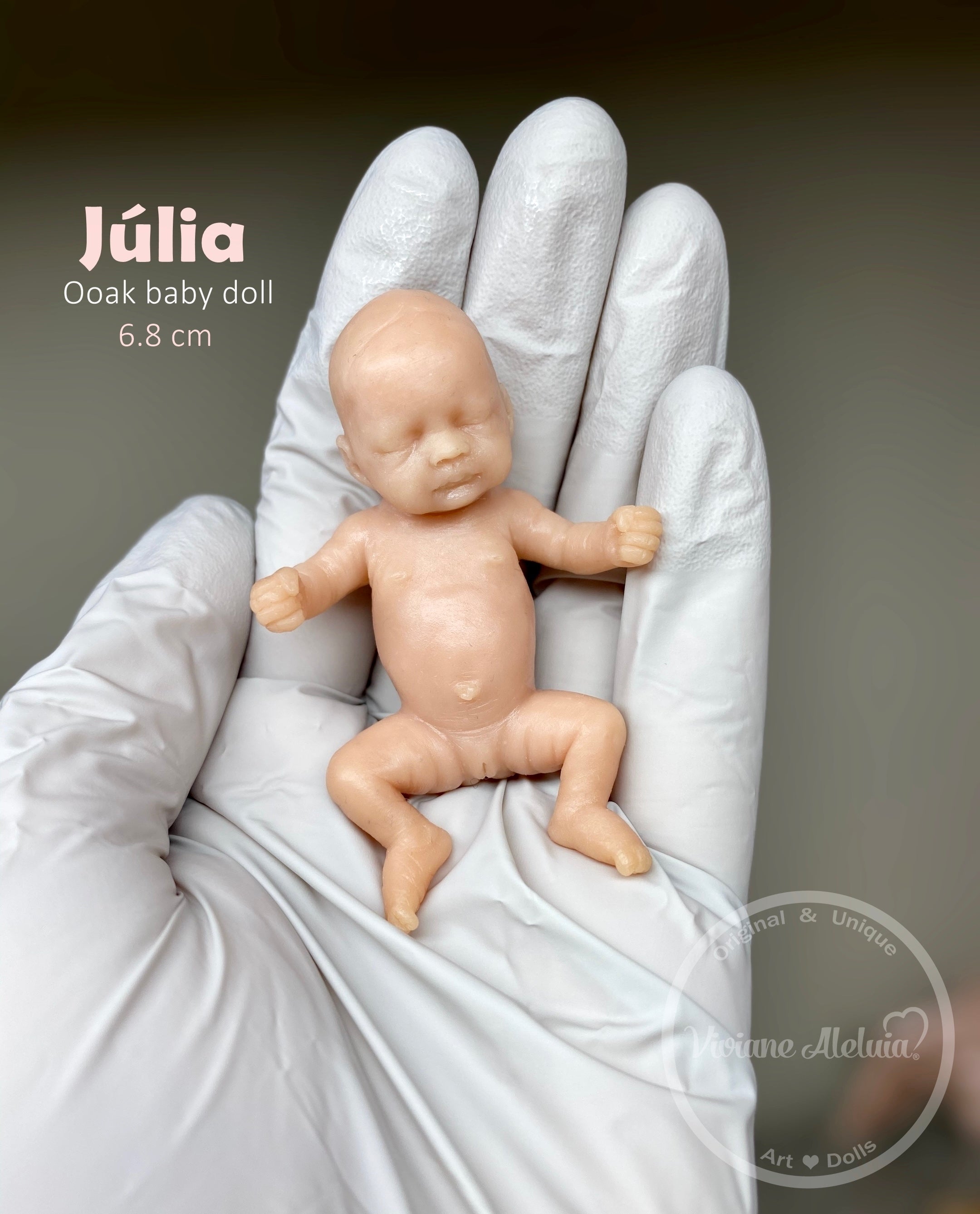 Julia Full Body Mini Silicone Baby by Viviane Aleluia
