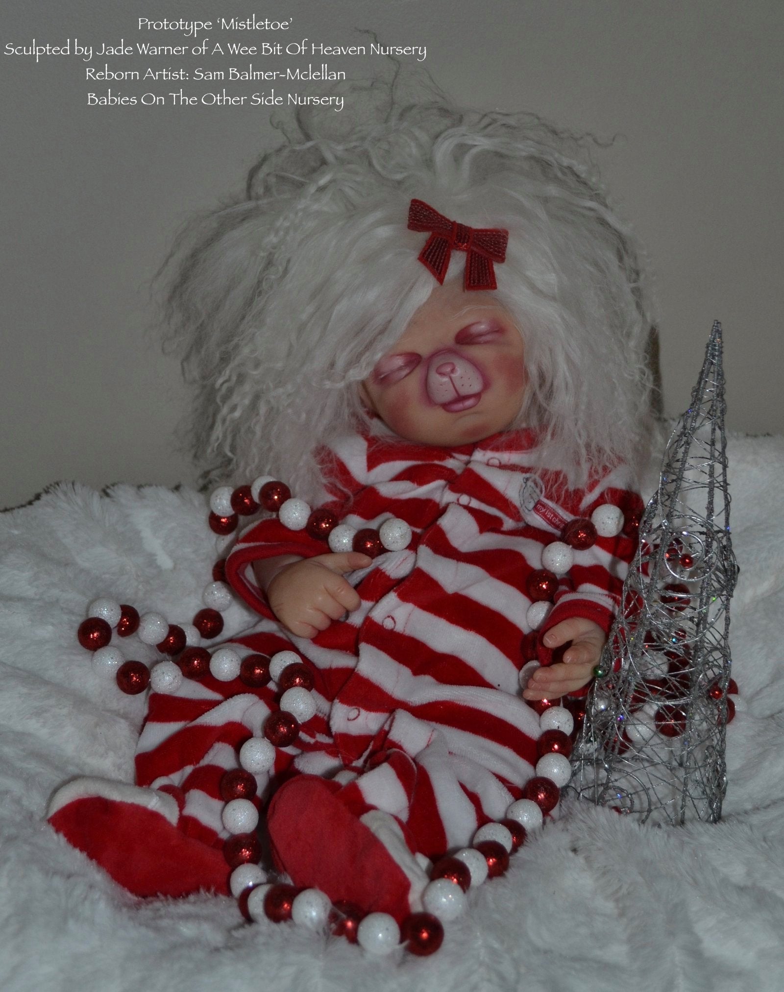 Mistletoe Hybrid Baby Mouse VINYL  HEAD ONLY