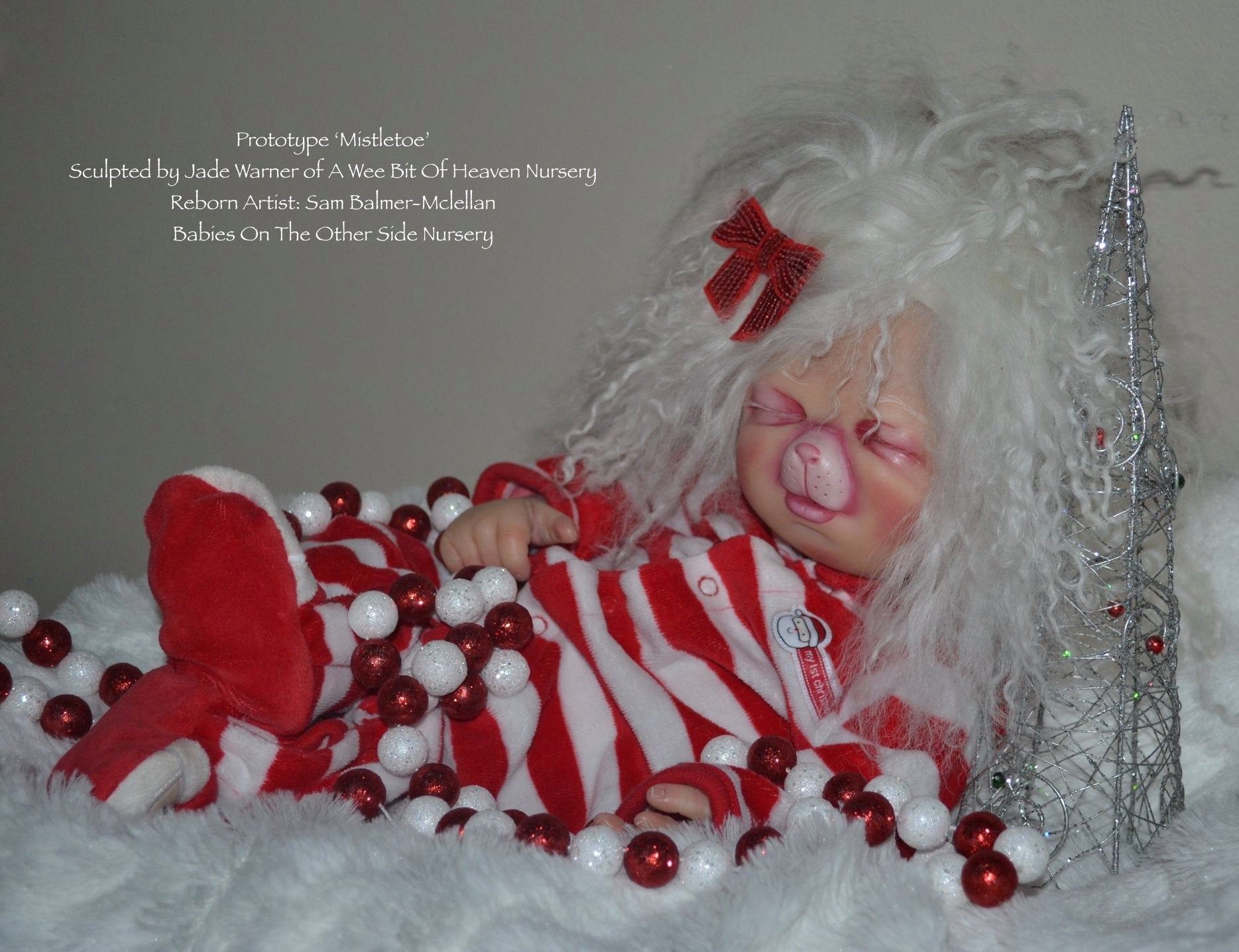 Mistletoe Hybrid Baby Mouse VINYL  HEAD ONLY
